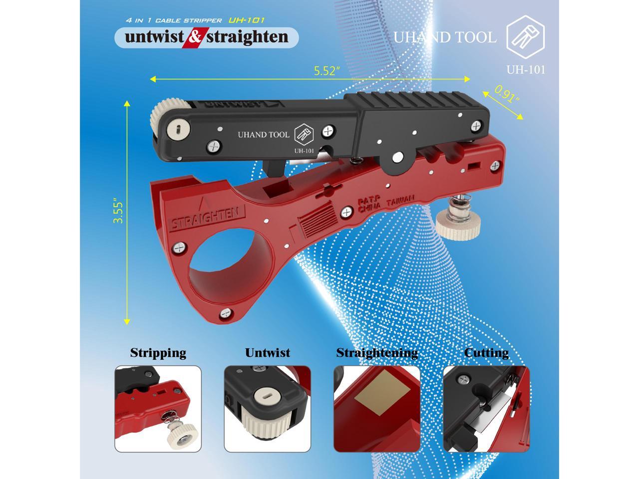 UHAND TOOL Universal Network Wire Stripping Tool for Cat5e, Cat 6, Cat