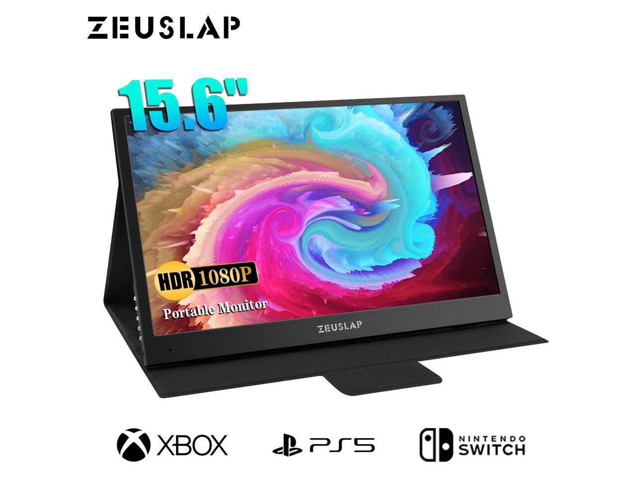 ZEUSLAP Z15XP 15.6 Inch Portable Monitor with Remote Control, 1080P FHD IPS Screen Portable Gaming with USB-C + HDMI-compatible Ports for Phone, Laptop, Switch, PlayStation, ect. - Newegg.com