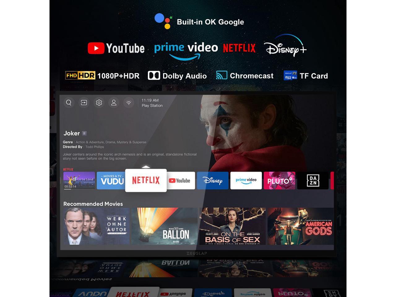 ZEUSLAP Z18TV 18.5 Inch Portable Monitor Built-in IPTV, 1080P 100Hz ...