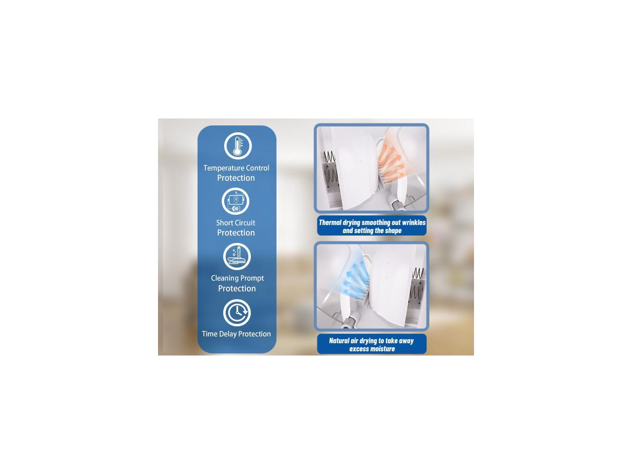 Hat Iron and Hat Cleaner with Steam,Hat Dryer with Hot/Cold Air,Steam