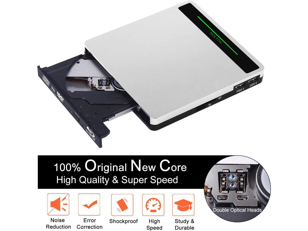 External Blu Ray Drive NOLYTH USB 3.0 TypeC Bluray Drives Portable