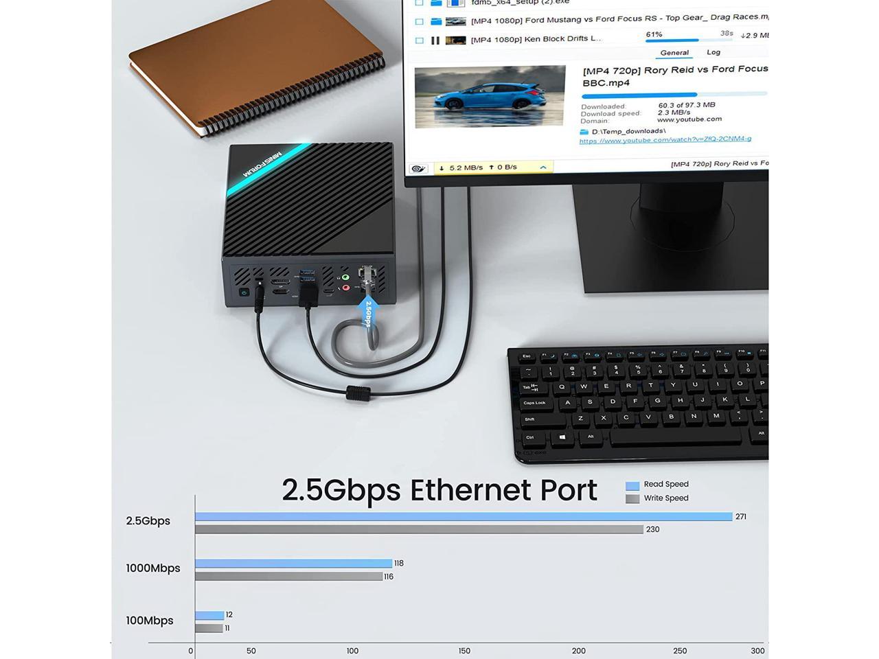 MINISFORUM Elitemini B550 Mini PC AMD Ryzen 7 5700G Windows 11 Pro