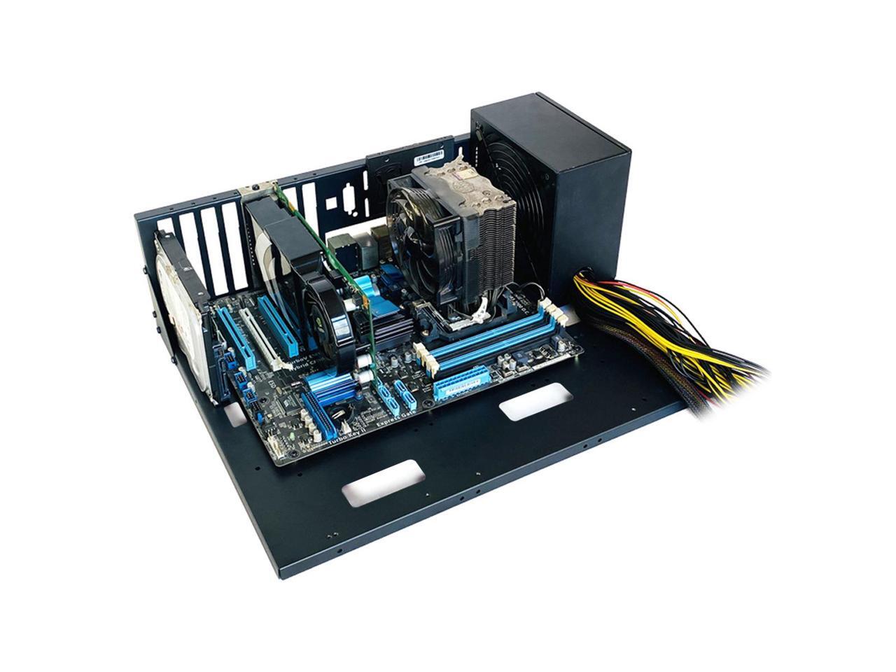 ALAMENGDA AL02 Open Computer Case,Twoway Server Test bench EATX/ATX Motherboard Tray Test