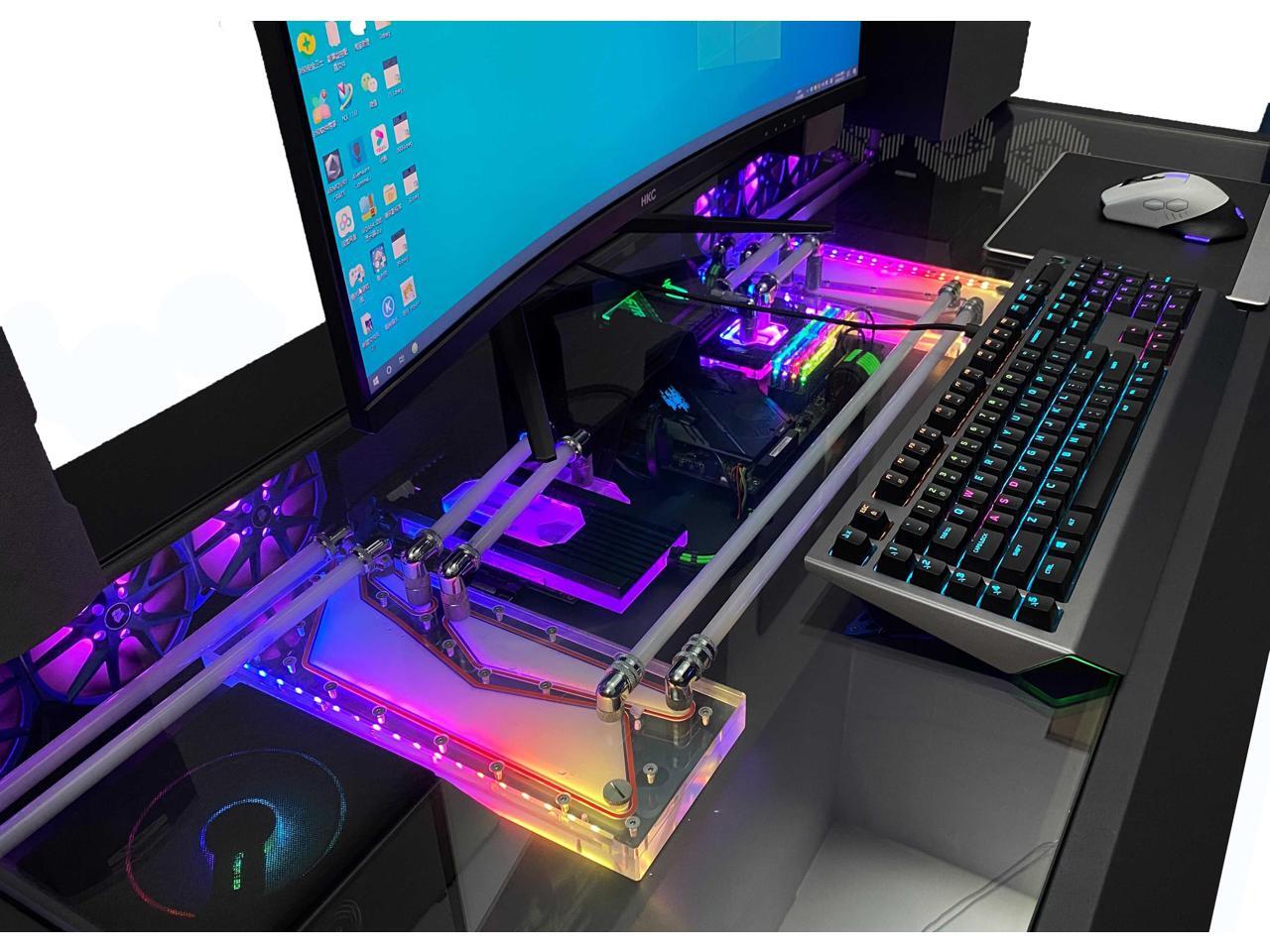 ALAMENGDA BOOTX 63" RGB Builtin ATX Full Tower PC Computer Case, E