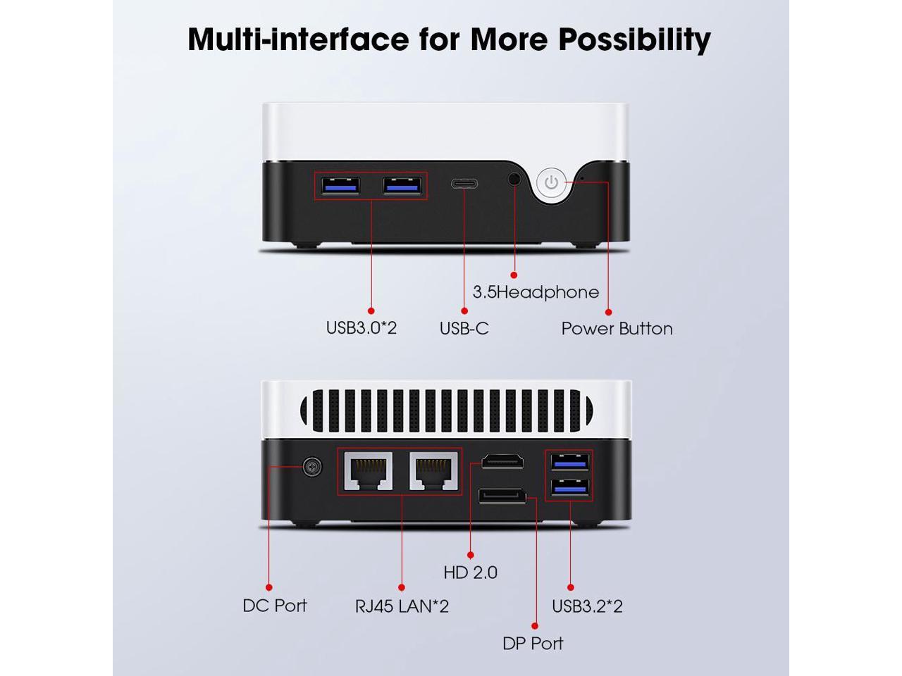 CHUWI LarkBox X Mini PC Intel Alder Lake-N N100 Processor Mini Computer ...