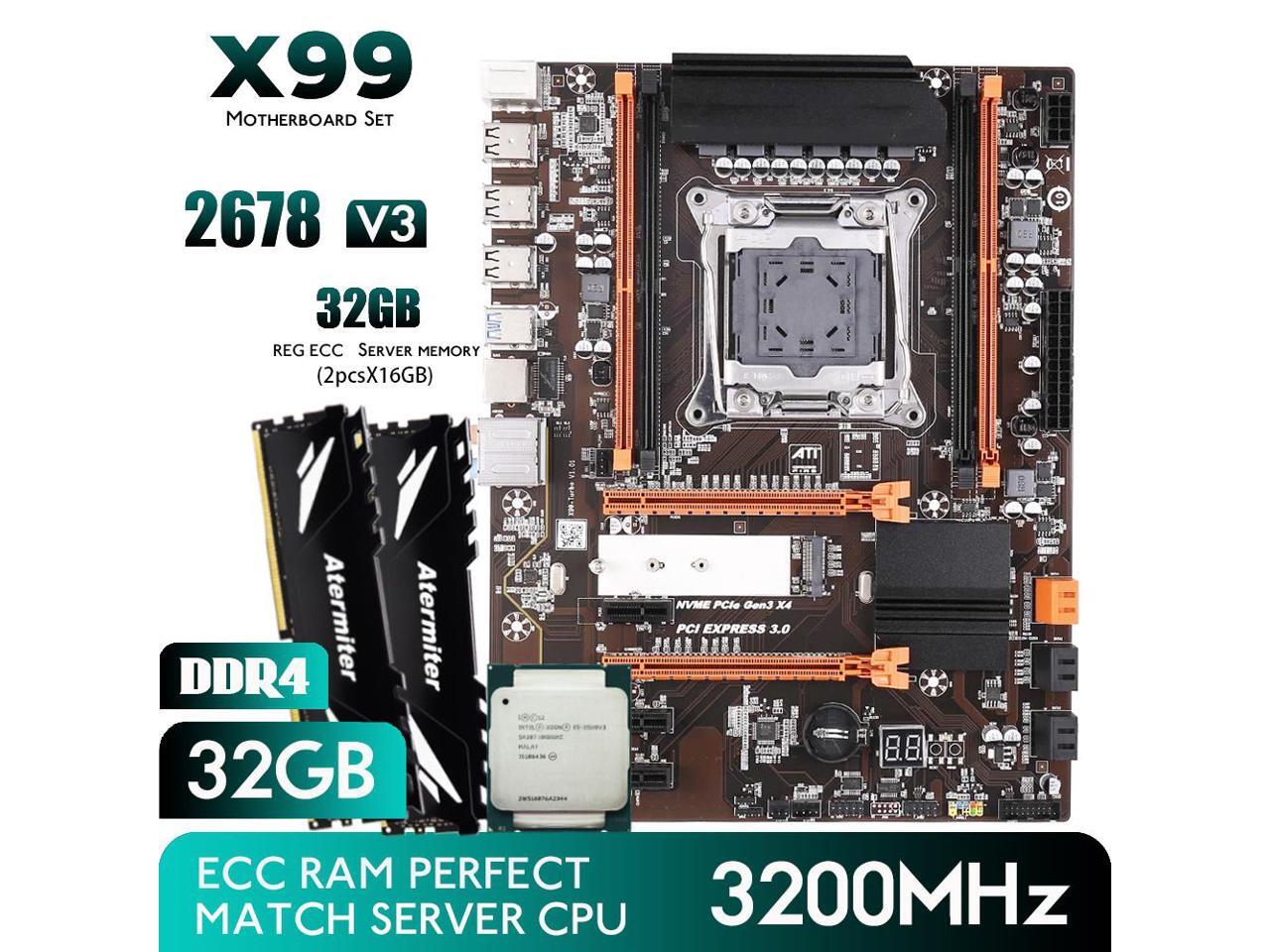 Atermiter X99 B85 Motherboard Kit Set With LGA 2011-3 Intel Xeon E5 ...