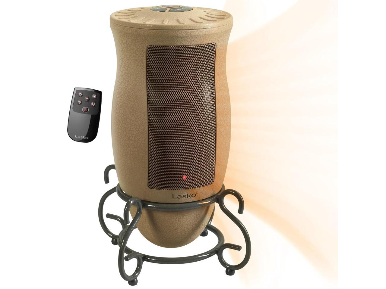 Lasko 1500W Electric Designer Series Ceramic Space Heater with Remote,  6435, Beige