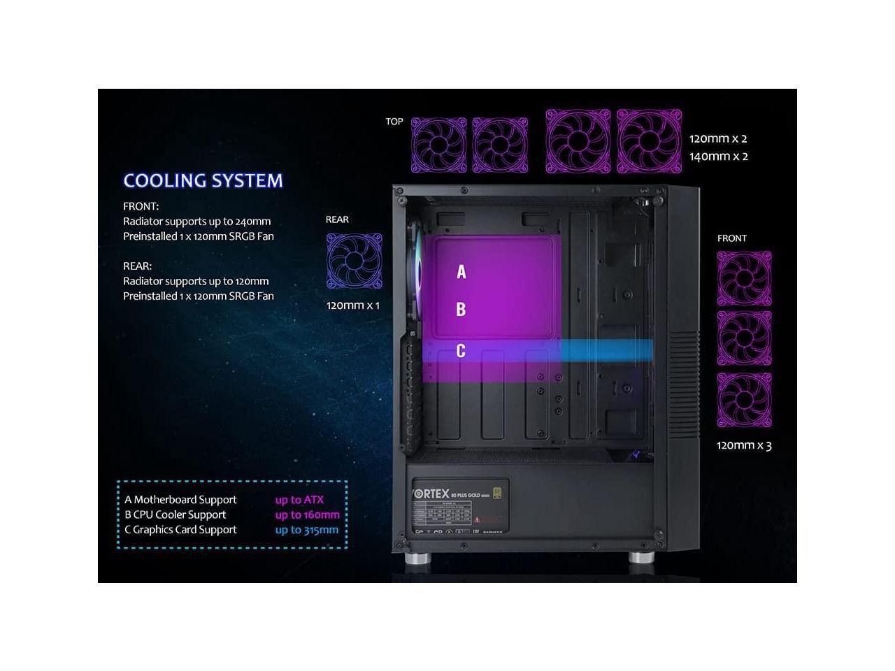 Raidmax Aureola H Atx Mid Tower Gaming Case With X Static Rgb Light