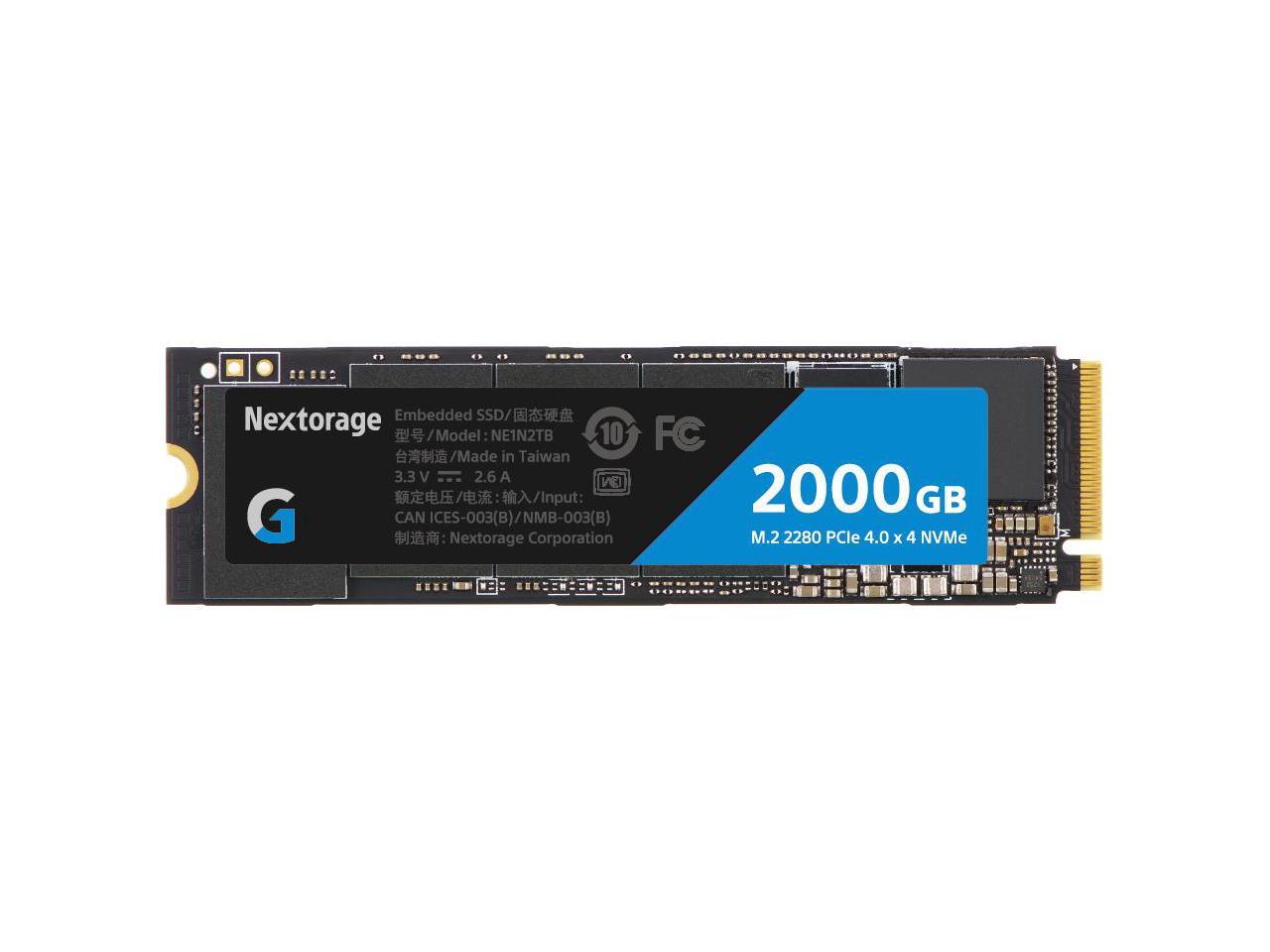 Nextorage Japan 2TB NVMe M.2 2280 PCIe Gen.4 Internal SSD Read Speed up to  7300MB/s Write Speed Up to 6900 MB/s (New G-Series). Read Speed up to 