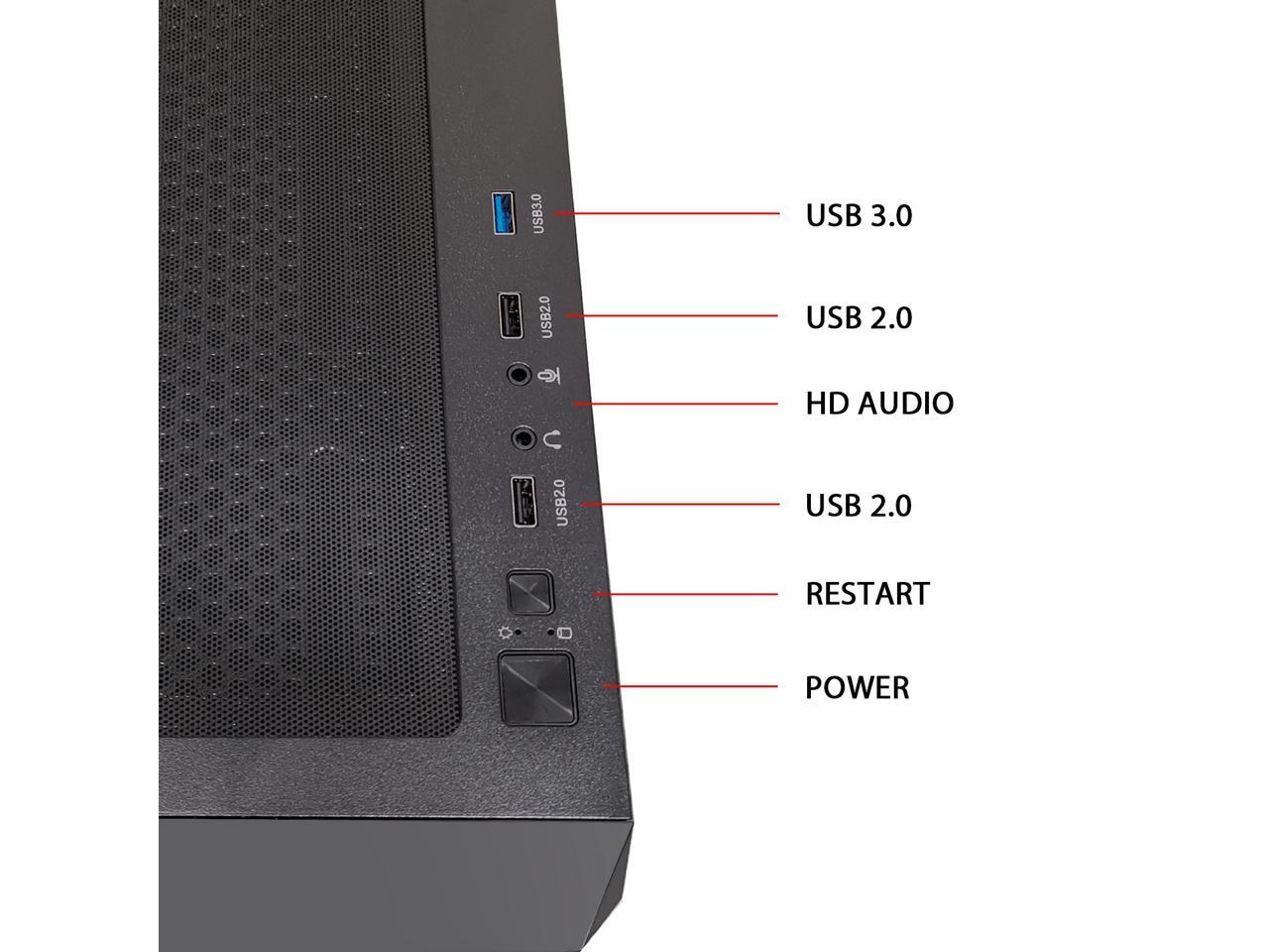 Classico Storage Case ATX Computer Case Mid Tower with 3x140mm &1x