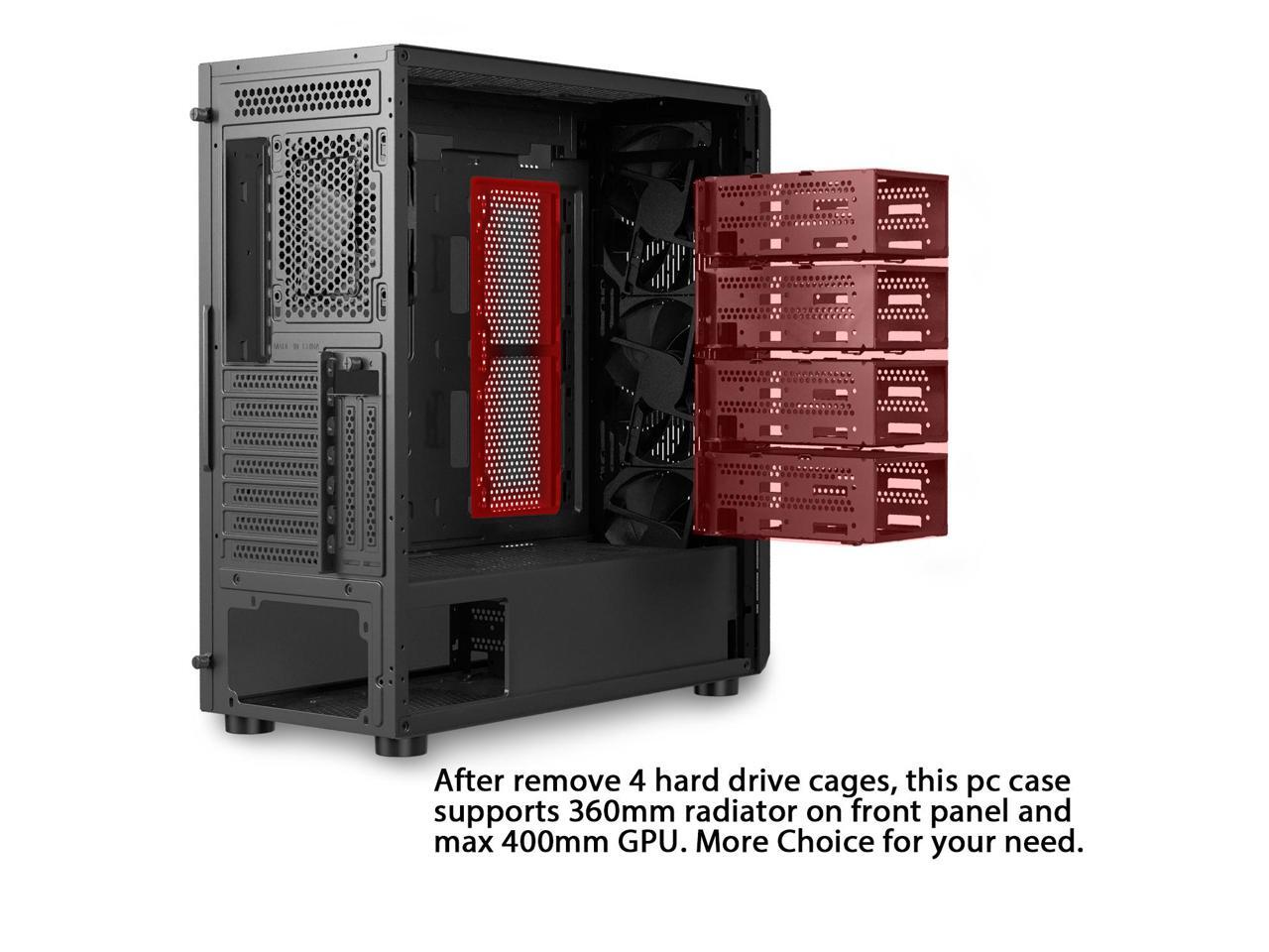 Classico Storage Case ATX Computer Case Mid Tower with 3x140mm &1x