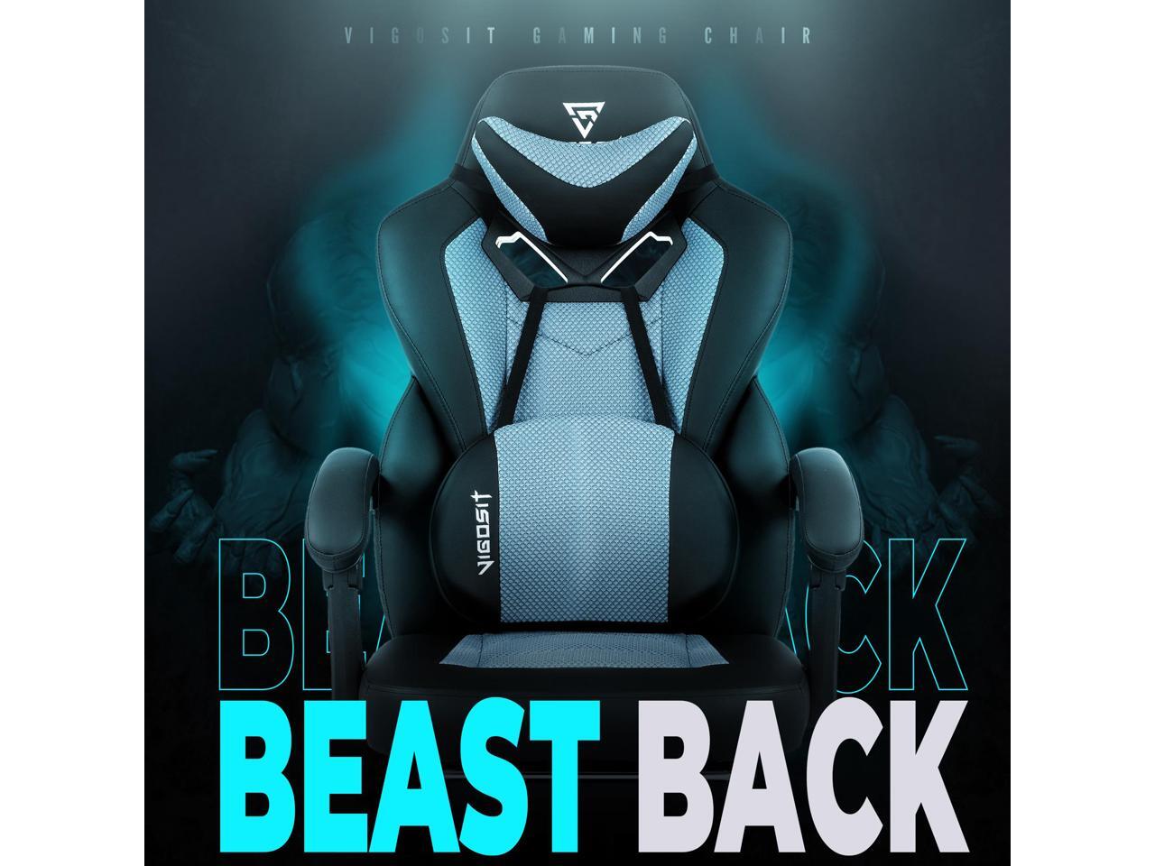 Vigosit Gaming Chair with Footrest, Mesh Gaming Chair for Heavy People