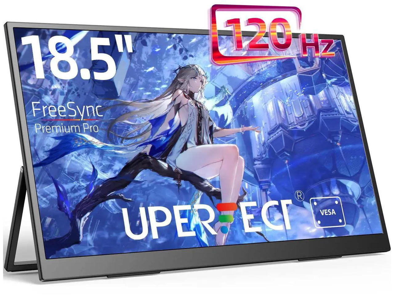 Refurbished: UPERFECT 18.5" 120Hz Portable Monitor 1080P FHD Portable Gaming Monitor Freesyc Screen For Switch Xbox PS