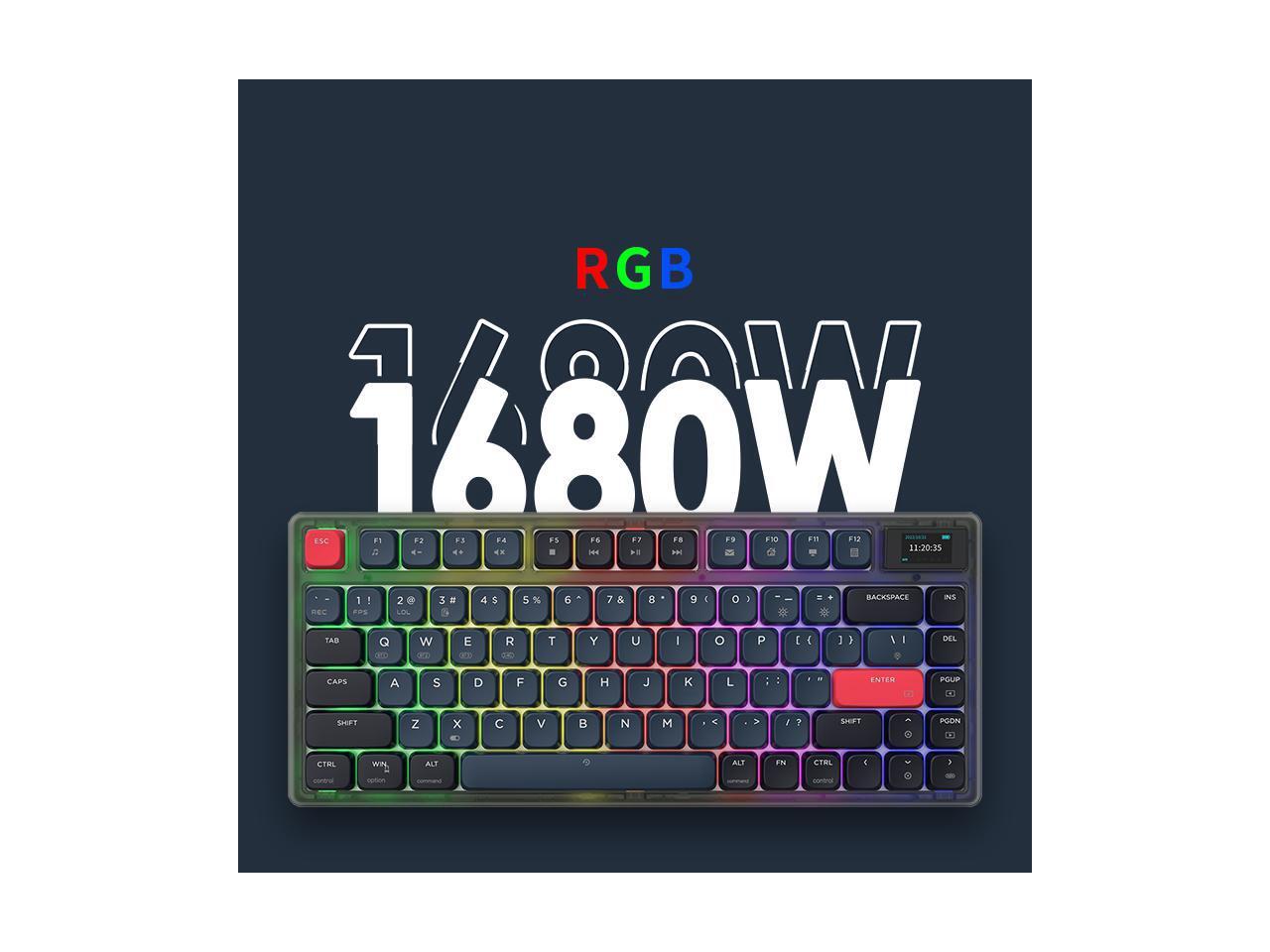 AJAZZ Wired Mechanical Keyboard RGB AK832 PRO 2500mAh Wireless 2.4G ...