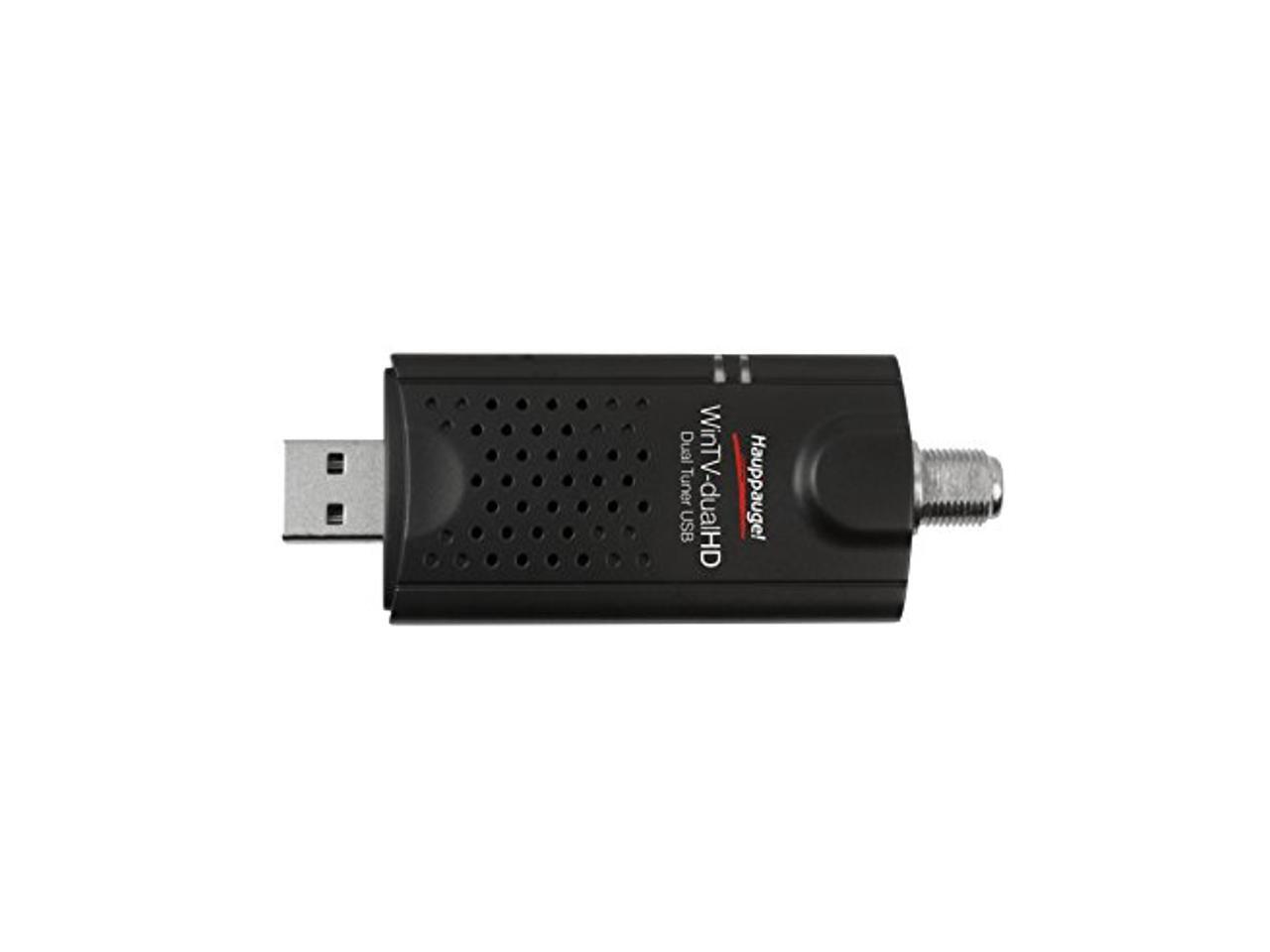 HAUPPAUGE WinTVDualHD Dual USB 2.0 HD TV Tuner for Windows PC 1595,Black
