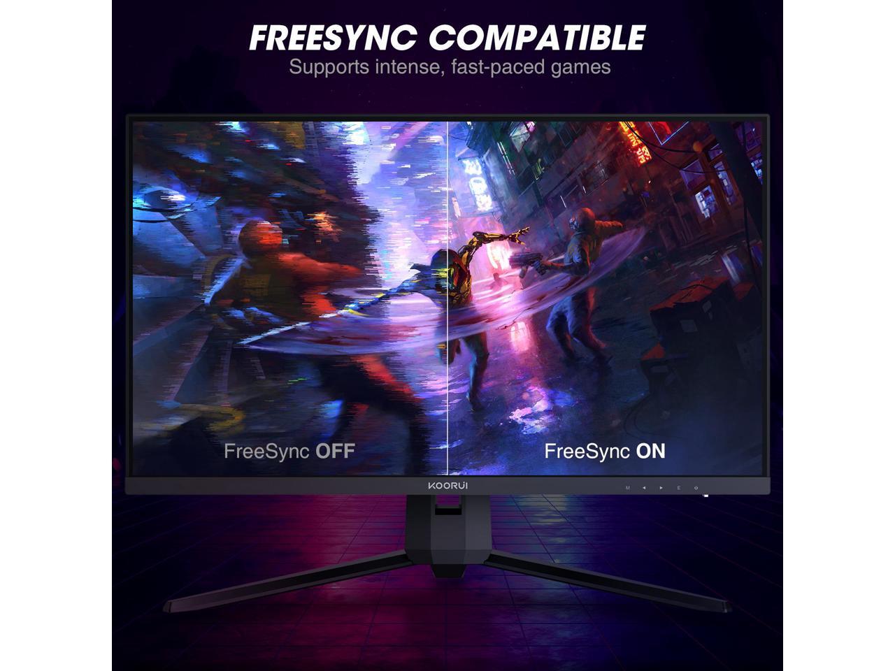 KOORUI 27 Inch QHD Gaming Monitor 144 Hz, VA, 1ms, 1440p, DCIP3 90