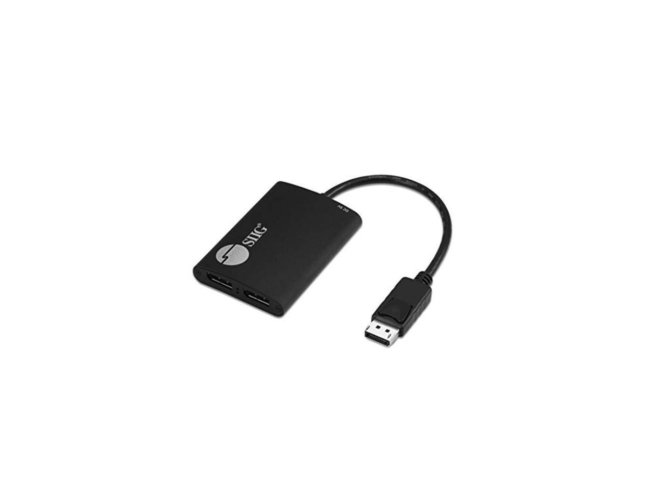 SIIG 2Port DisplayPort 1.2 to 2 DisplayPort MST Hub Video Splitter