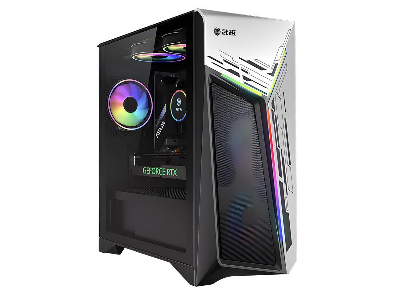VTG Gaming PC Desktop Ryzen7 5700X 8 Core up to 4.6GHz 7nm 32GB DDR4 1TB SSD NVMe , NVIDIA RTX4060 , 650W PSU, 11AC Wi-Fi, Windows 11 Home 64-bit,gaming pc