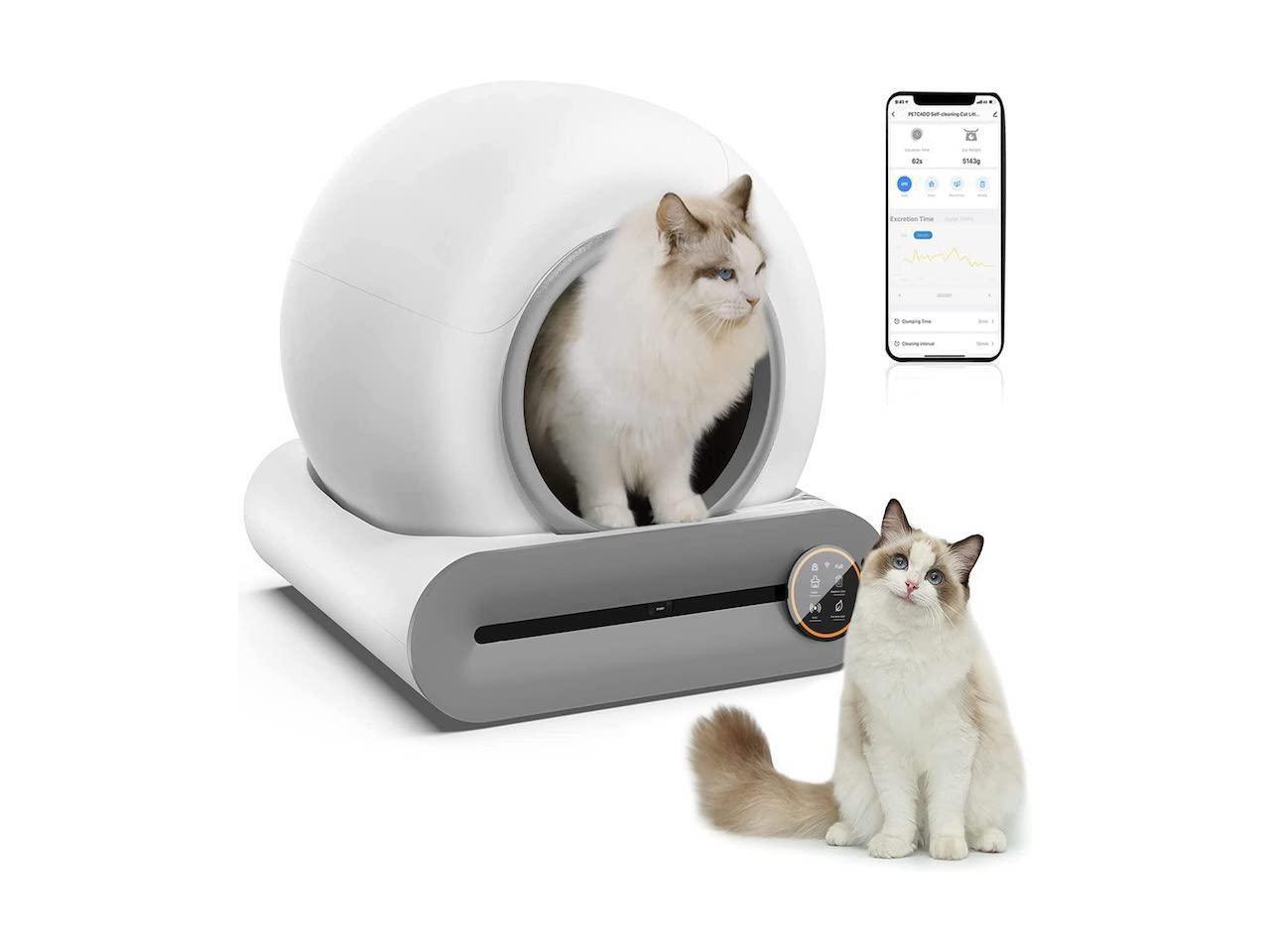 Smart SelfCleaning Cat Litter Box,Automatic Cat Litter Cleaning Robot