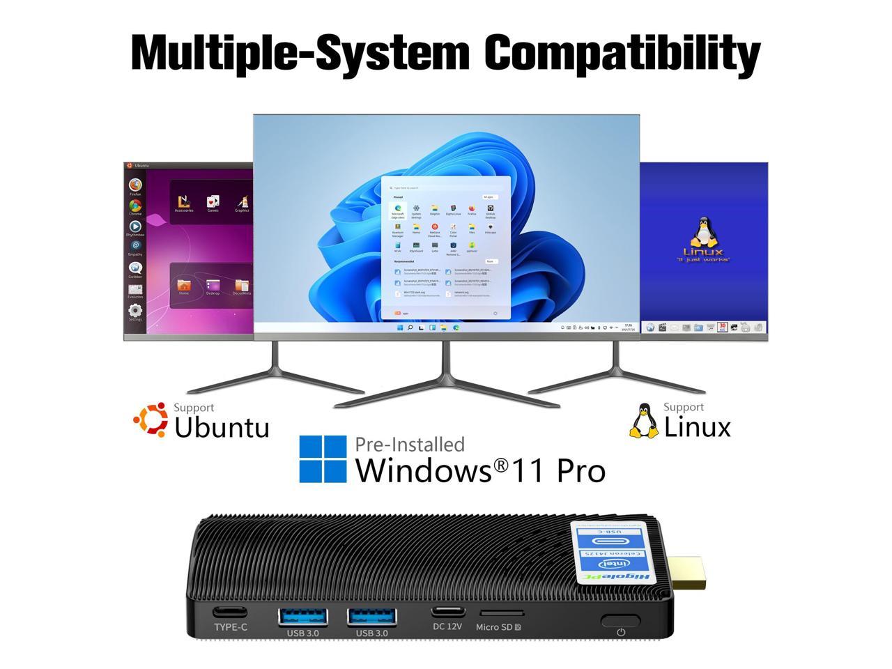 Higolepc Mini Pc Windows Pro Intel Celeron N Gb Gb Micro