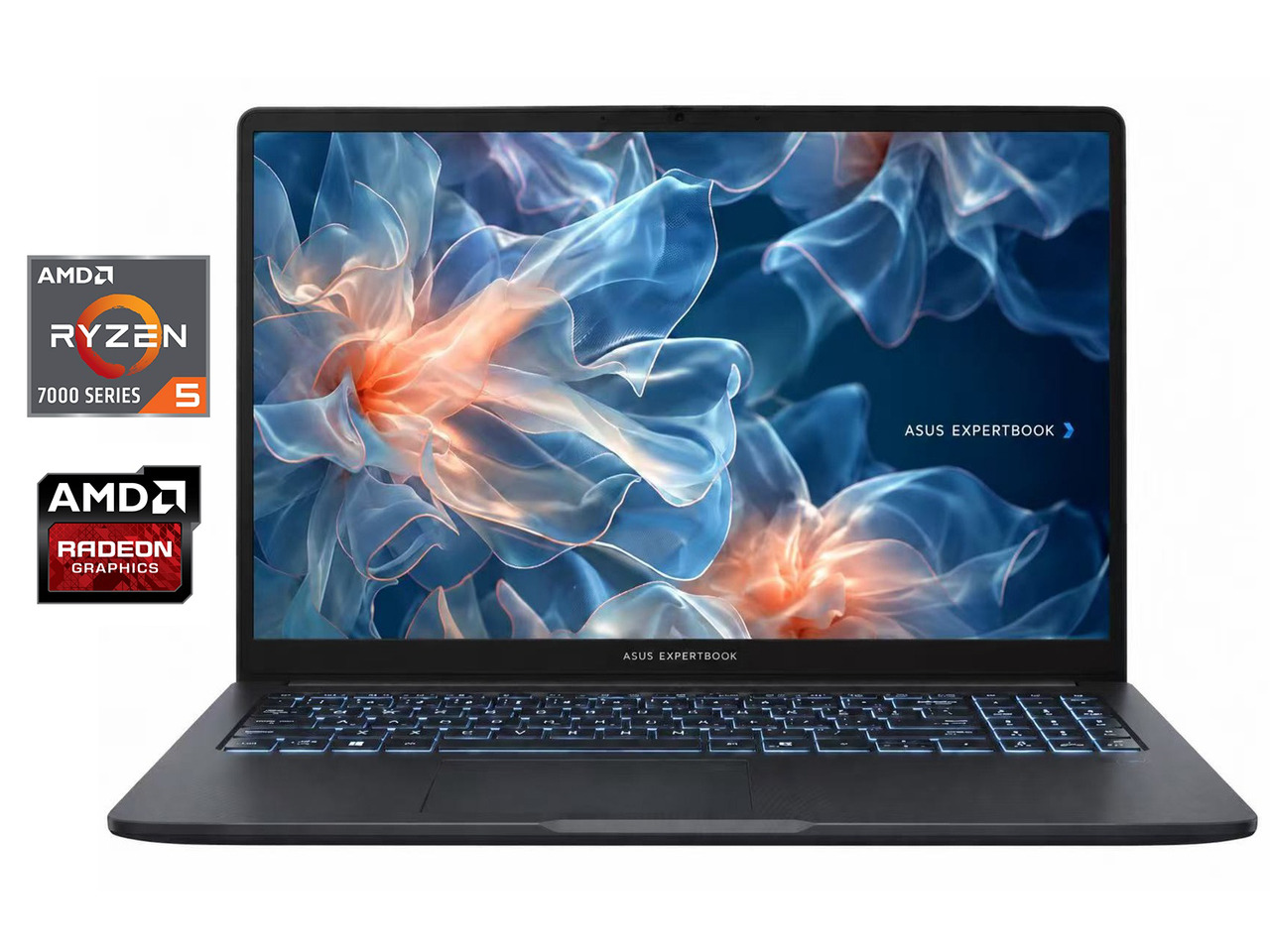 Asus ExpertBook Business Laptop 15.6" FHD AMD Ryzen 5 7535U (Beats i5-1335U) AMD Radeon 660M 16GB DDR5 RAM 1TB SSD Backlit KB Wi-Fi 6E BT 5.4 HDMI FR RJ-45 Long Battery life Windows 11 Pro Grey