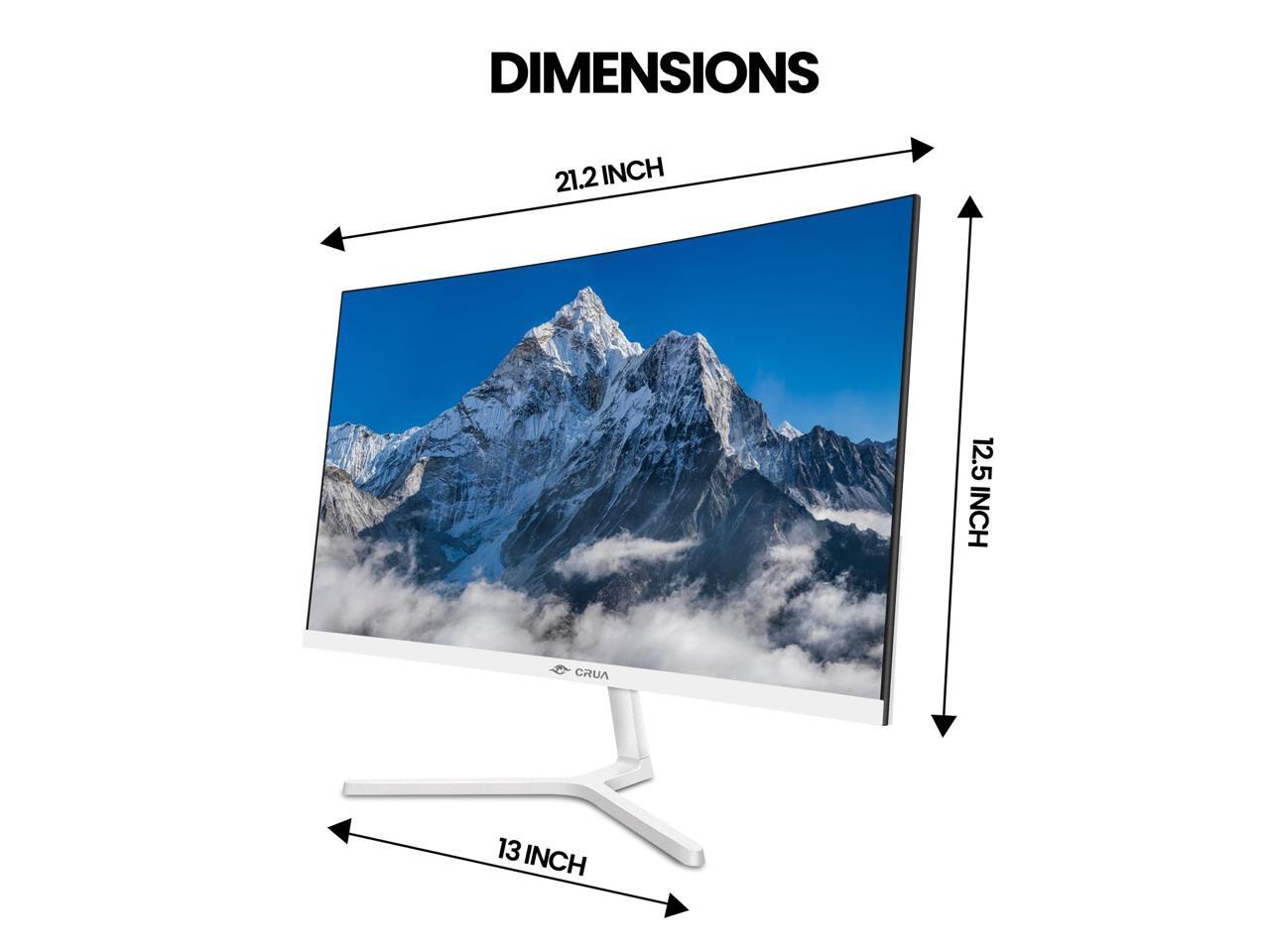 24 Inch Monitor Best Price CRUA 24 Inch Curved Monitor, FHD(1920×1080p) 100HZ 99% sRGB Computer