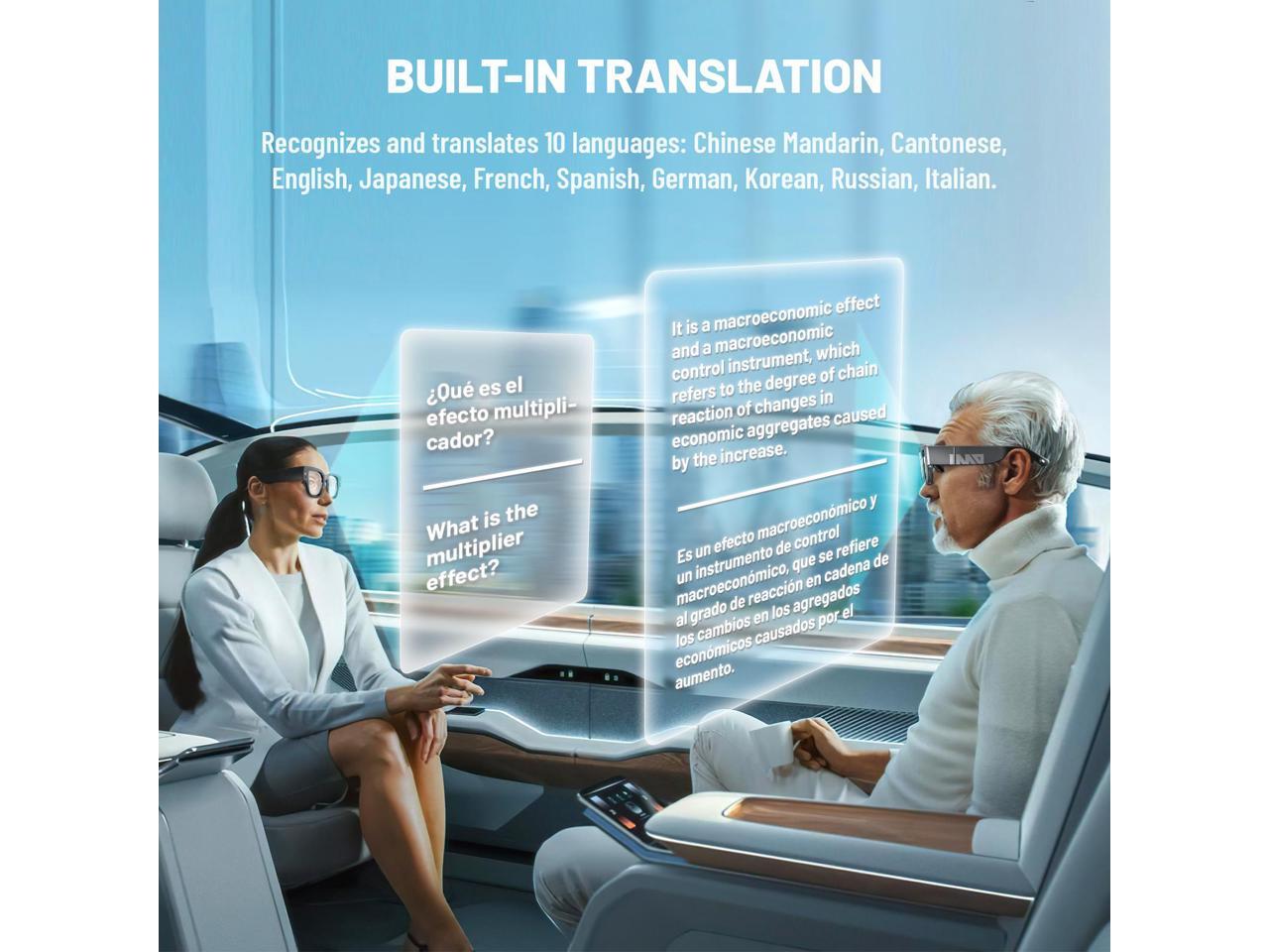 INMO AIR 2 AR Glasses Wireless, Smart ChatGPT Augmented Reality Glasses