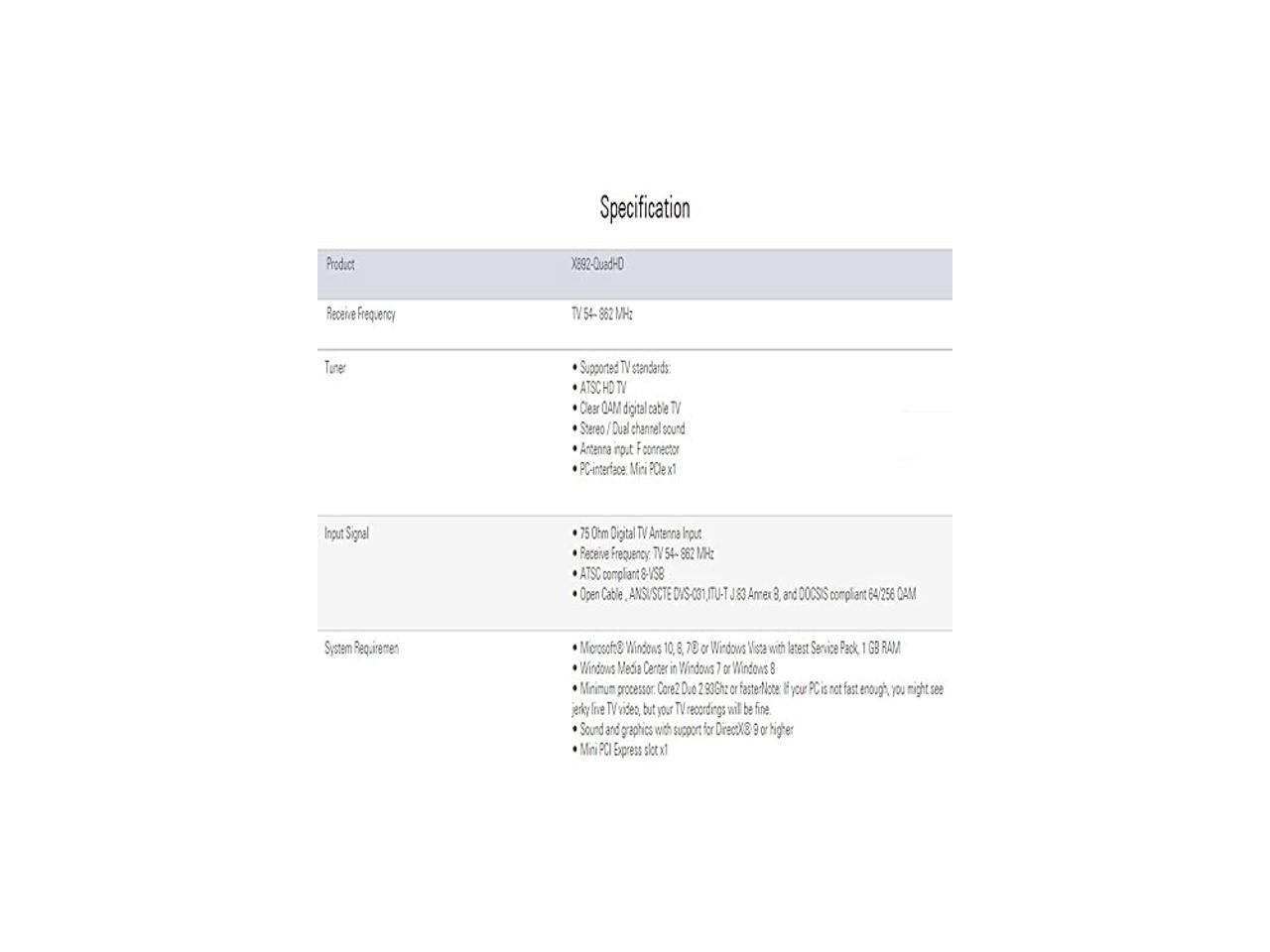 MyGica X692 PCI Express TV Tuner Card,Quad ATSC TV Tuner Module,Four