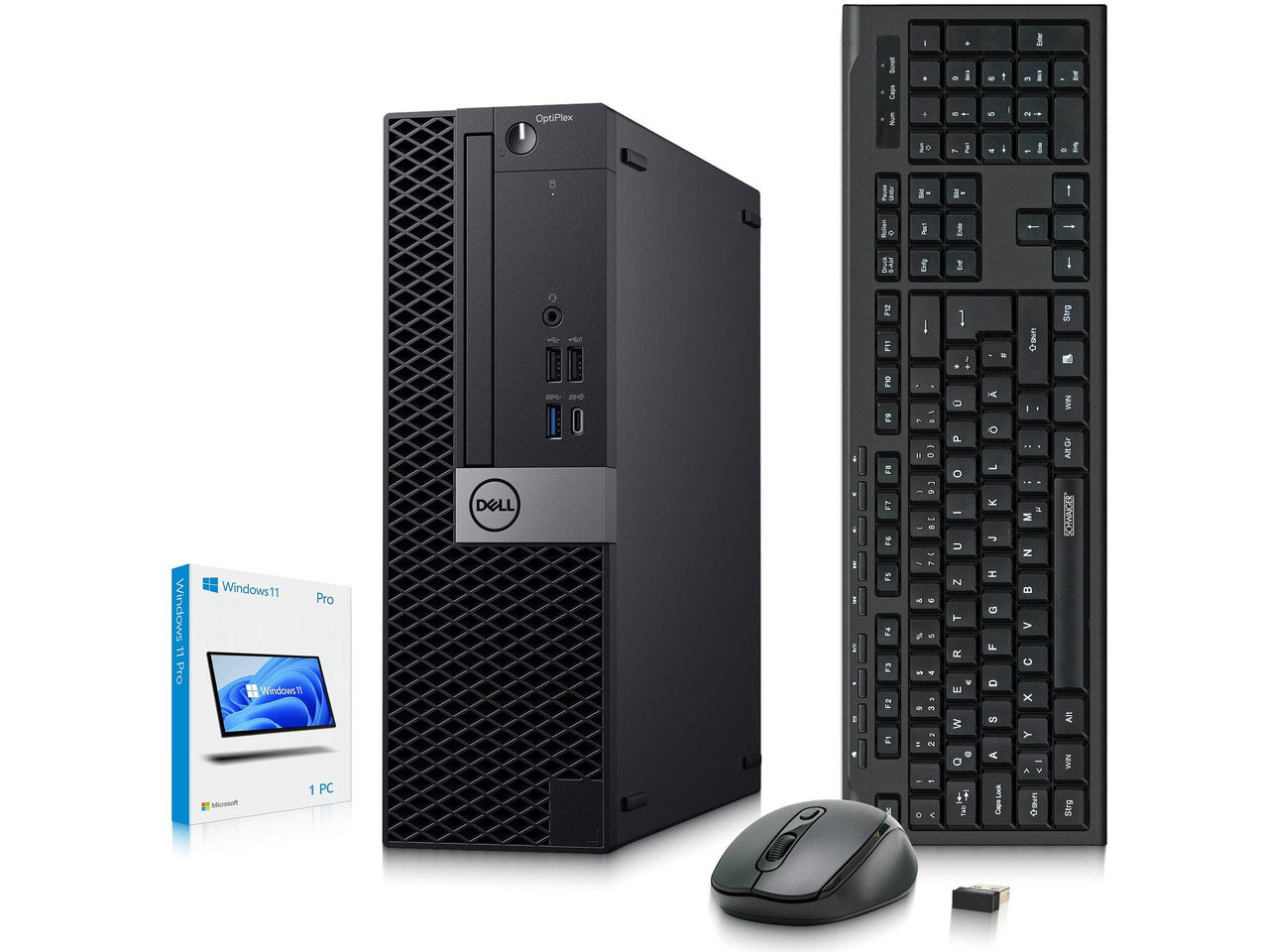Refurbished: Dell OptiPlex 7050 Desktop Computer | Intel Core i7-6700 | 16GB DDR4 RAM | 256GB SSD | Intel HD Graphics 530 | Windows 11 Pro | Built-in Wi-Fi | Wireless Keyboard & Mouse | Refurbished Computer