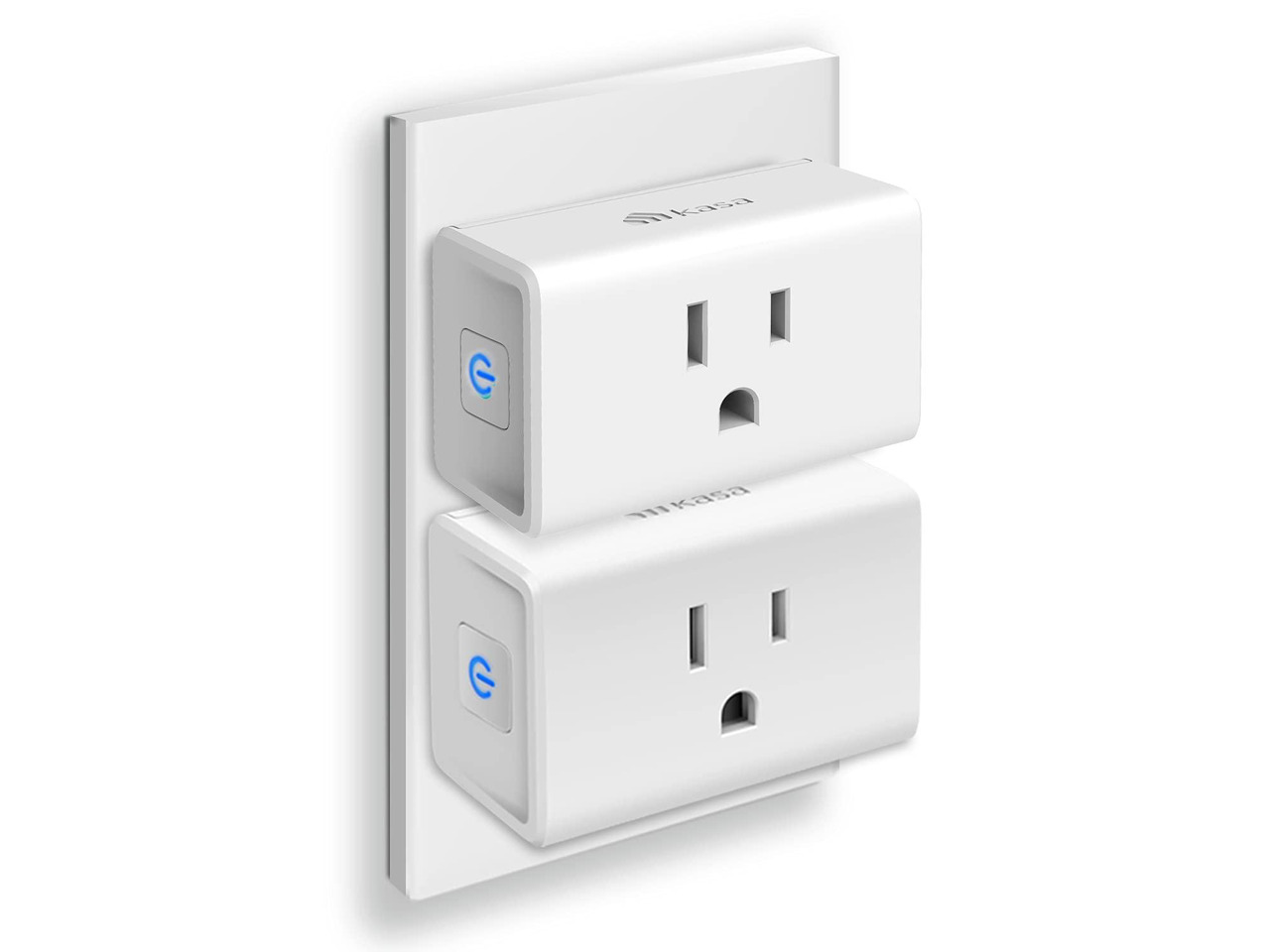 Smart Plug Ultra Mini 15A, Smart Home Wi-Fi Outlet Works with Alexa, Google Home & IFTTT, No Hub Required, UL Certified, 2.4G WiFi Only, 2 Count (Pack of 1)(EP10P2) , White