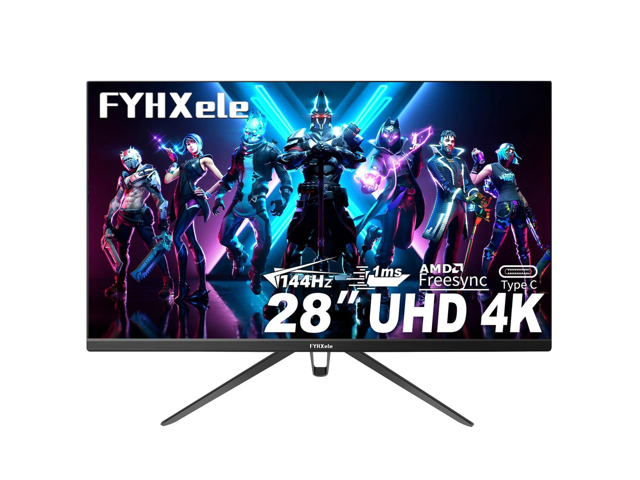 FYHXele 28 Inch 4K UHD Gaming Monitor 144Hz 1msIPS