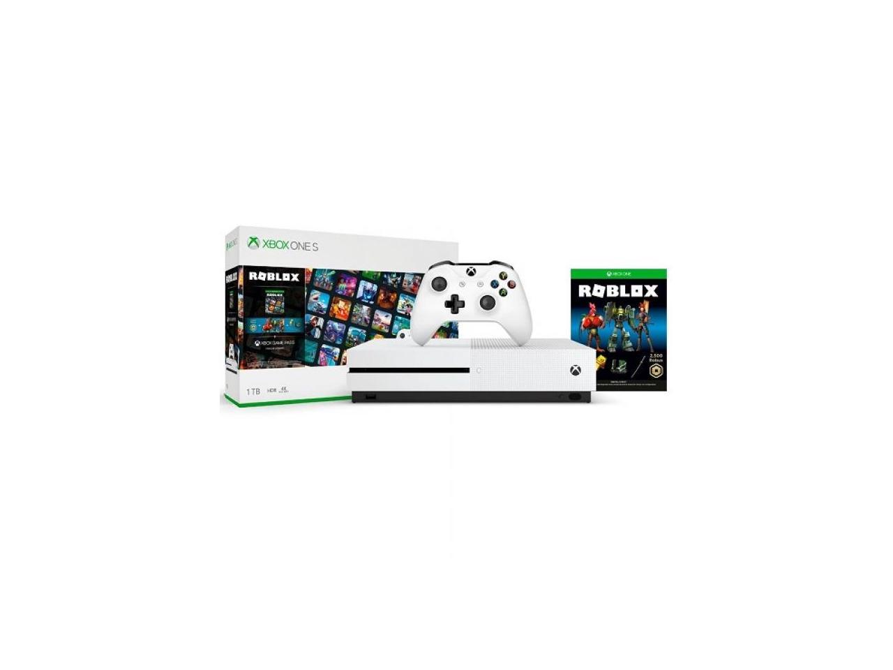 Xbox One S 1tb Roblox Console Bundle White Xbox One S Console Controller Full Download Of Roblox Included 4k Ultra Hd Blu Ray Video Streaming 3 Avatar Bundles - xbox one s roblox bundle 1tb xbox