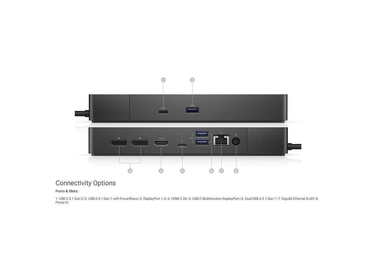 Dell Dock WD19 130w Power Delivery 180w AC DELLWD19S180W