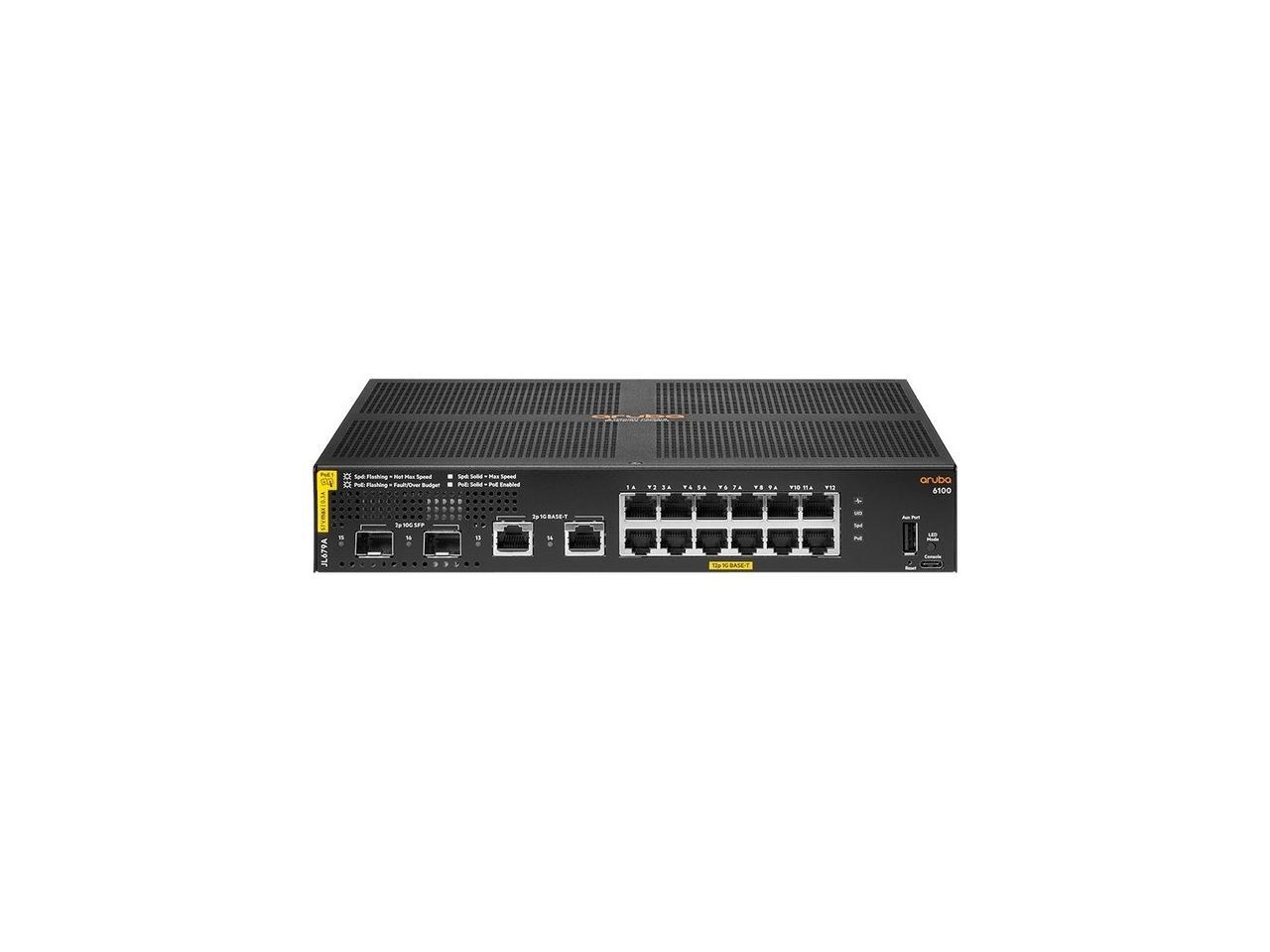 Aruba 6100 Switch 12 Ports Manageable 2 Layer Supported