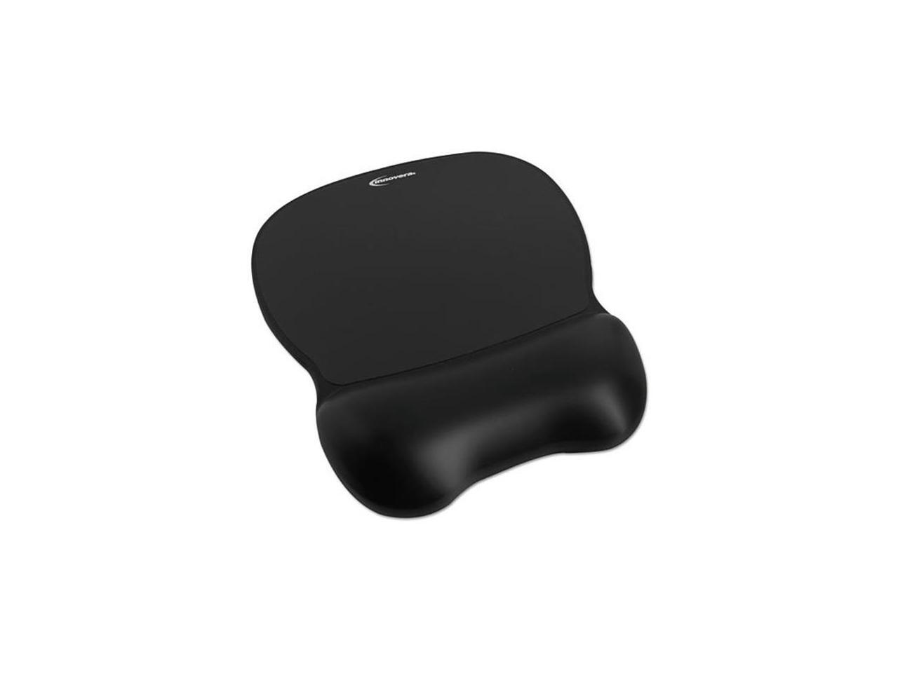 Innovera IVR51450 Black Gel Mouse Pad with Wrist Rest