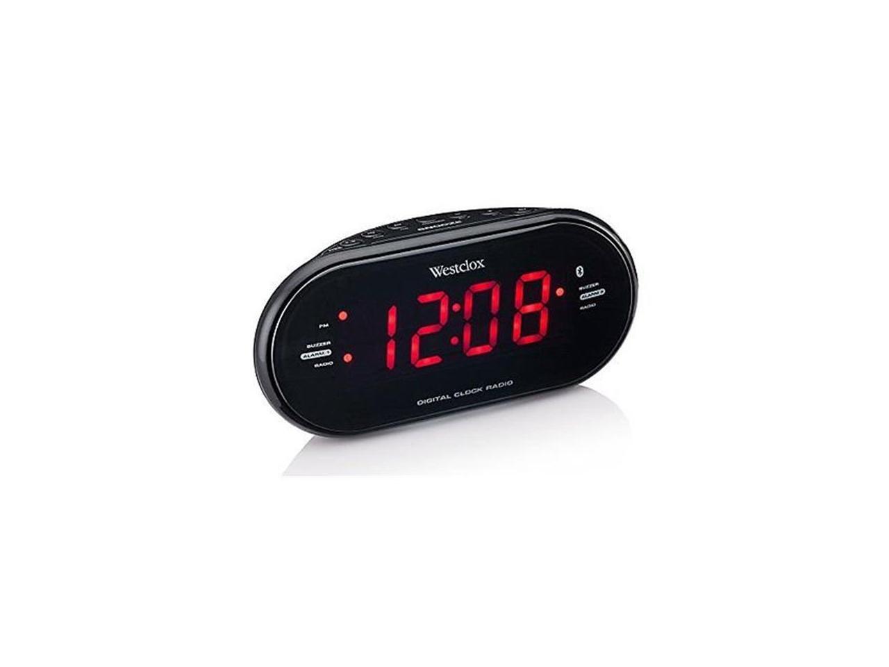 Westclox SXE86002 Sxe White Led Bluetooth Clock Radio
