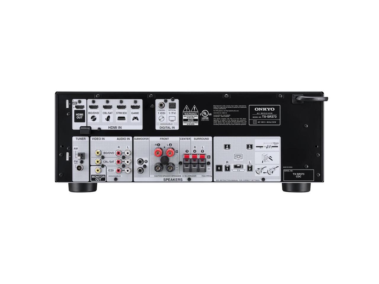 Onkyo TXSR373 5.2 Channel A/V Receiver