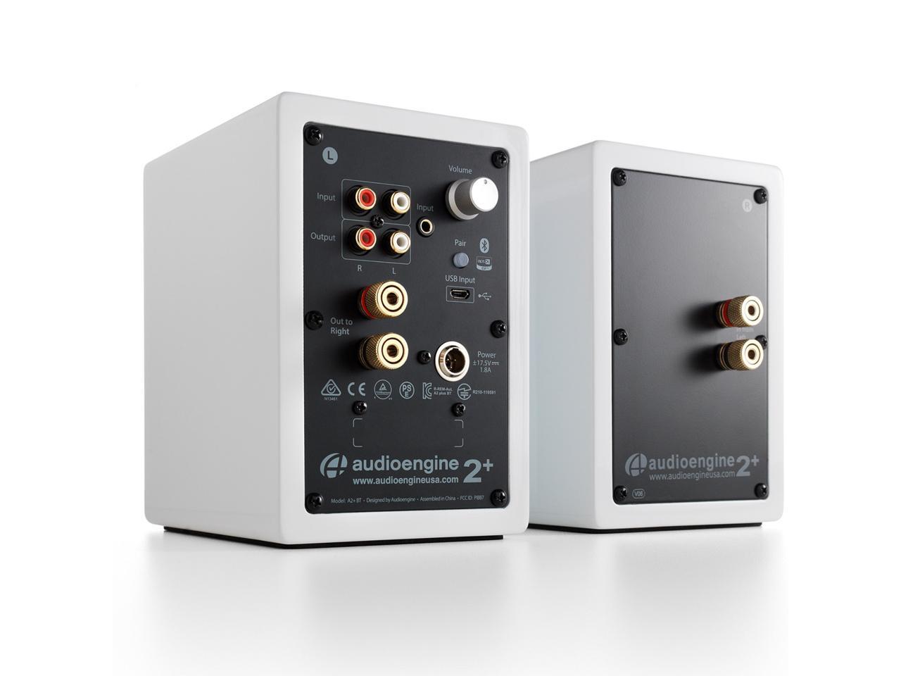 Audioengine A2+ Premium Powered Wireless Desktop Speakers Pair (White