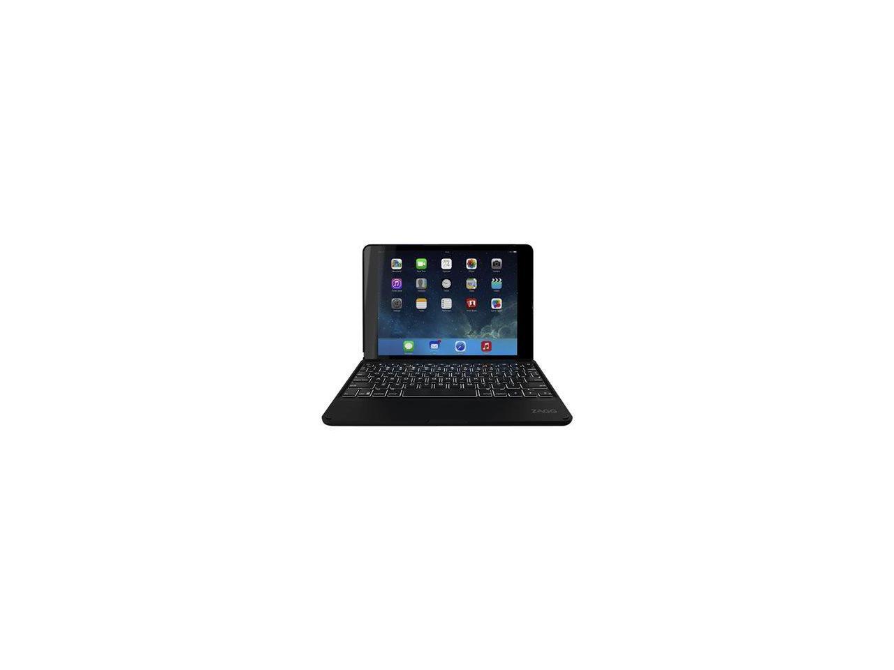 ZAGG Folio Case Hinged with Backlit Bluetooth Keyboard for iPad Air 2