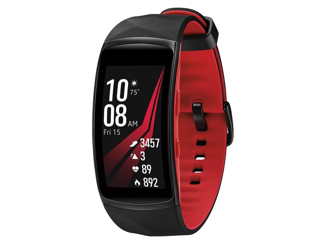 samsung gear fit2 pro small red