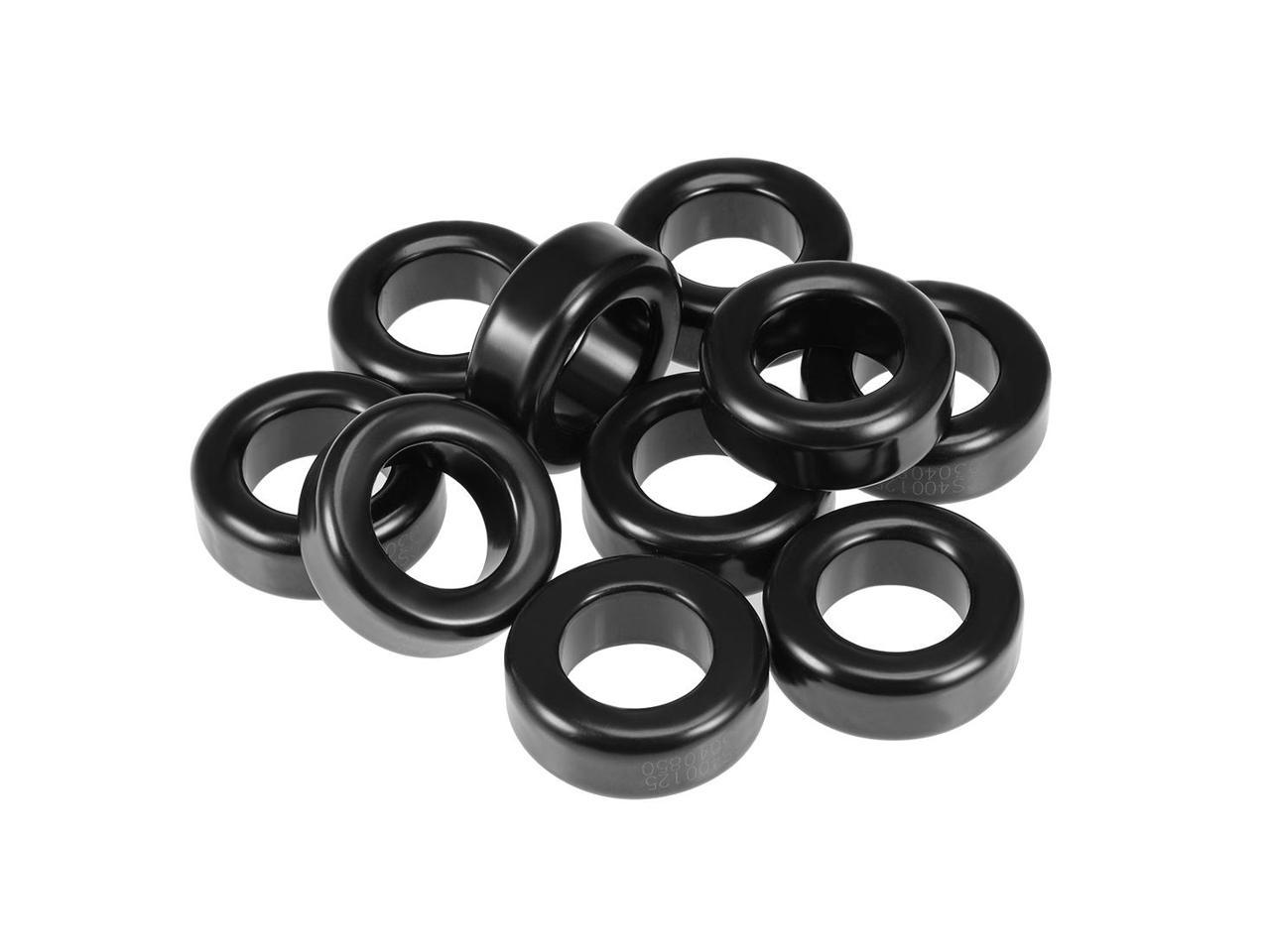 2pcs 19.3 x 33.7 x 11.3mm Ferrite Ring Iron Powder Toroid Cores Black Gray 