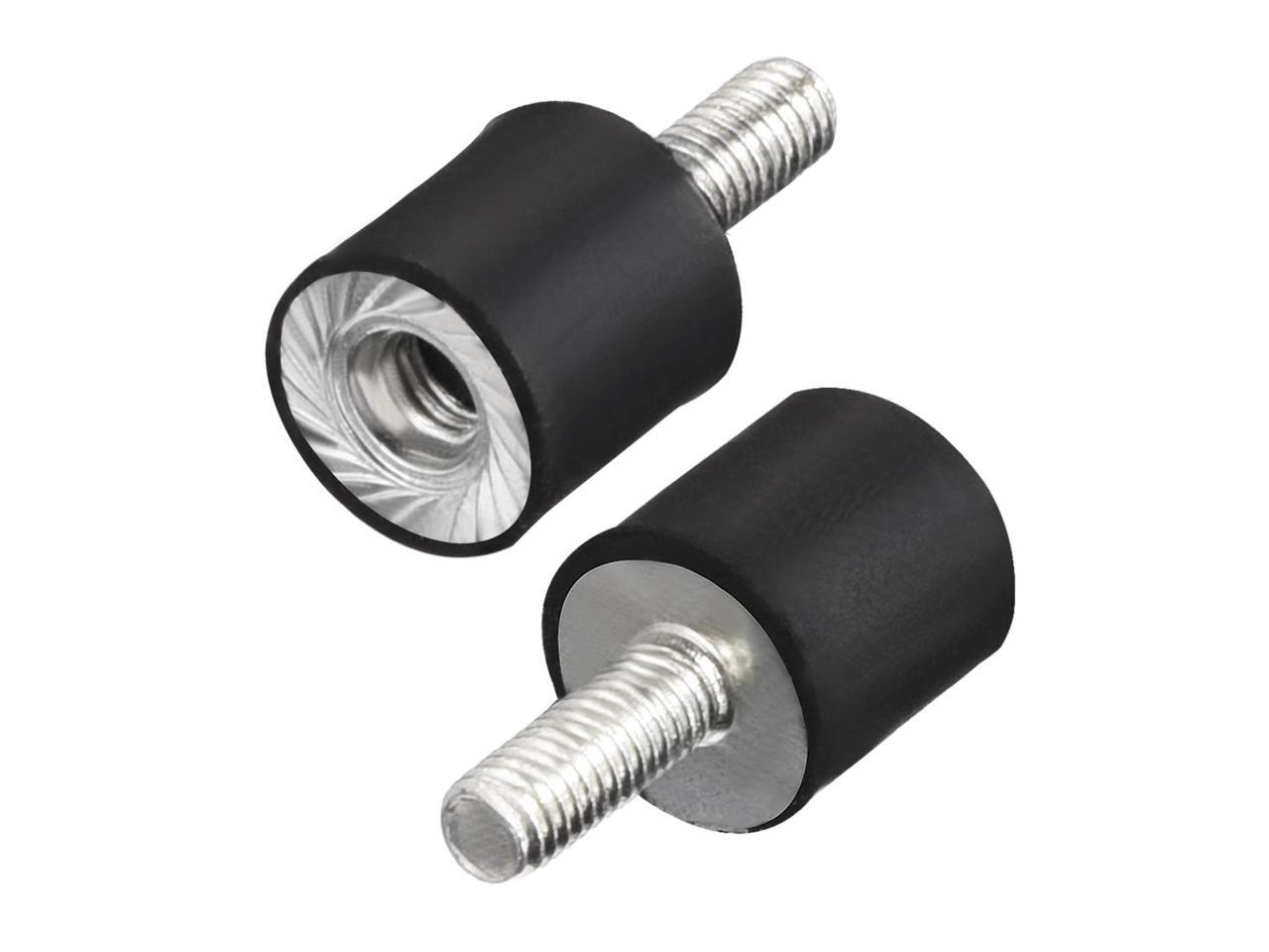 uxcell 8 x 8mm Rubber Mounts,Vibration Isolators,Shock Absorber with M3 x 7.5mm Studs 2pcs 