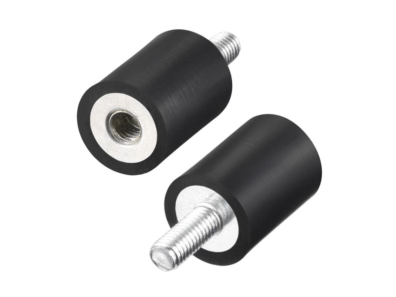 5pcs M5 Male Thread 15*15mm Rubber Anti Vibration Shock Pad double screw 