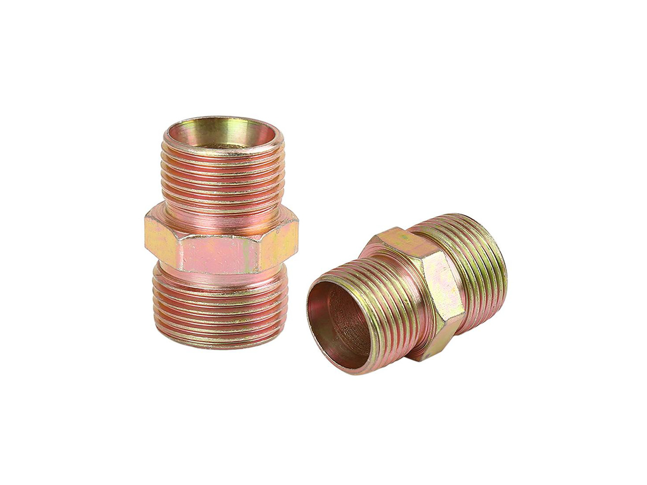 2pcs M20 x 1.5mm to M22 x 1.5mm Car Straight Air Pipe Fitting Connector