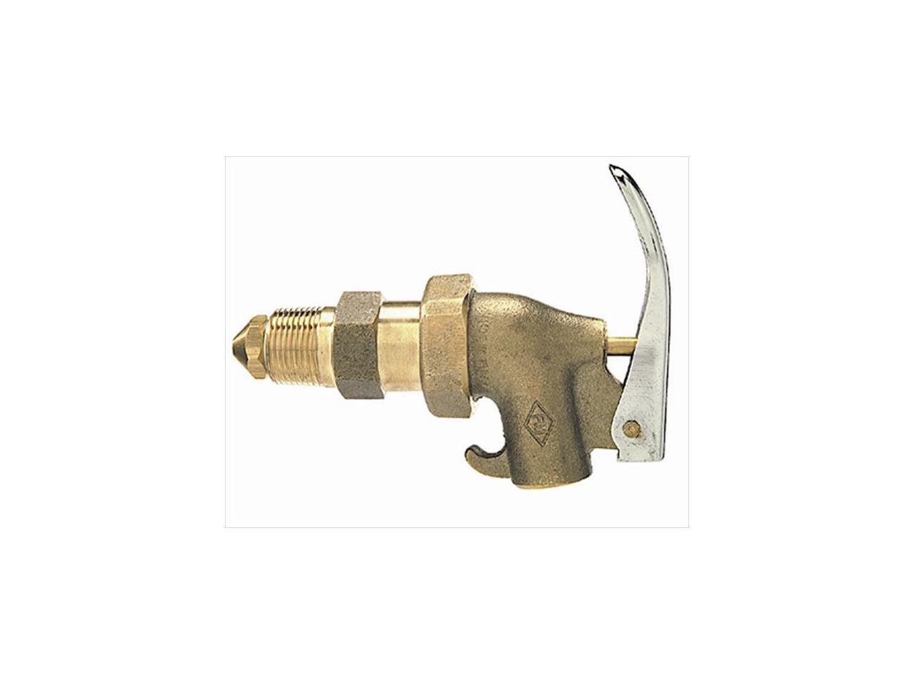 GAV 272037 Drum Faucet,3/4 In,SelfClosing,Brass