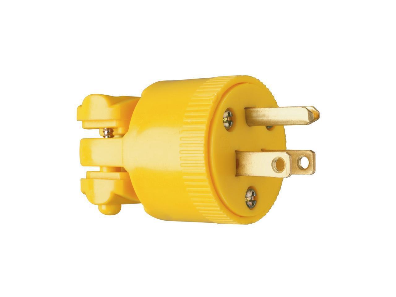 Pass & Seymour Yellow 15a Commercial Grade Plug 4867YCC10 for sale online 