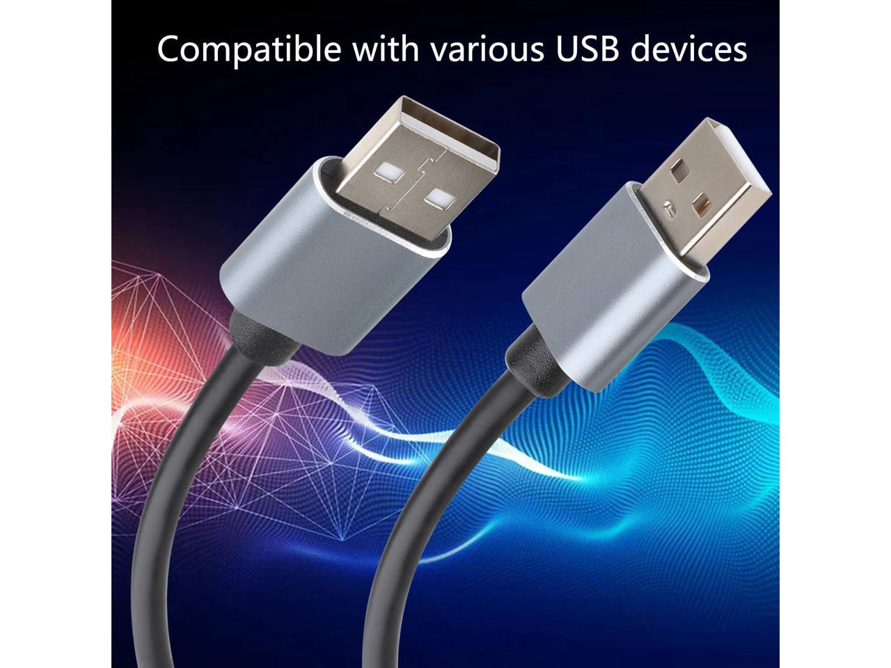 Saisn USB A to A Cable, USB 2.0 Male to Male Cable Double End USB Cord for  Data Transfer, Printers, Modems, Cameras, Laptop Cooler (13Feet/4M) -  Newegg.com