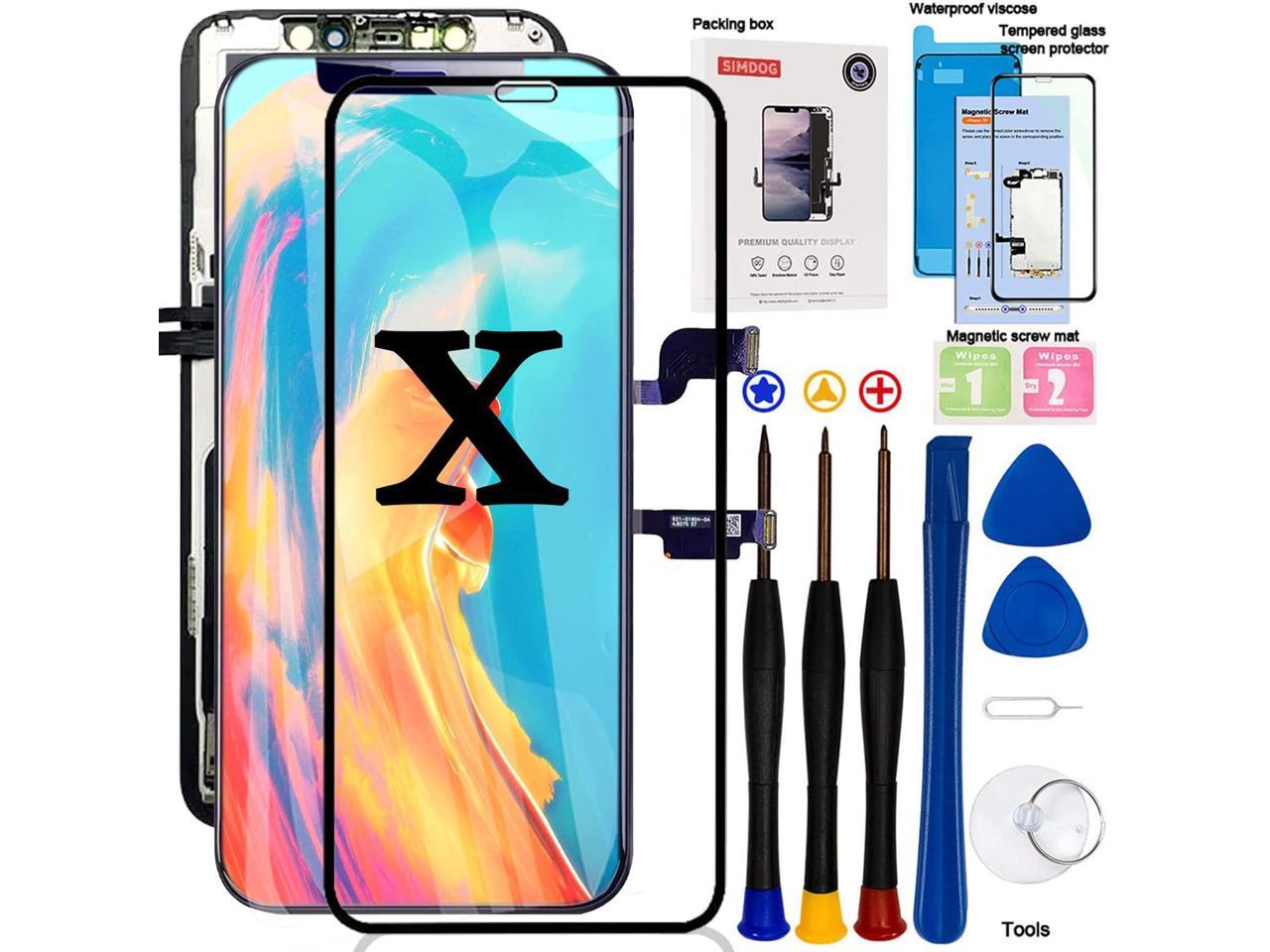 iPhone 11 Pro Screen Replacement Repair Tools Kit Black 5.8 inch for iPhone 11 Pro LCD Display 3D Touch Screen Digitizer Frame with Adhesive Screen Protector