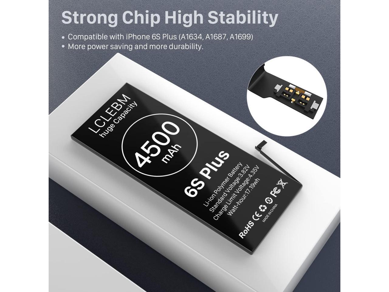 Lclebm 4500mah Battery For Iphone 6s Plus New 0 Cycle Higher Capacity Battery Replacement For Iphone 6s Plus Only For Iphone 6s Plus Battery Newegg Com