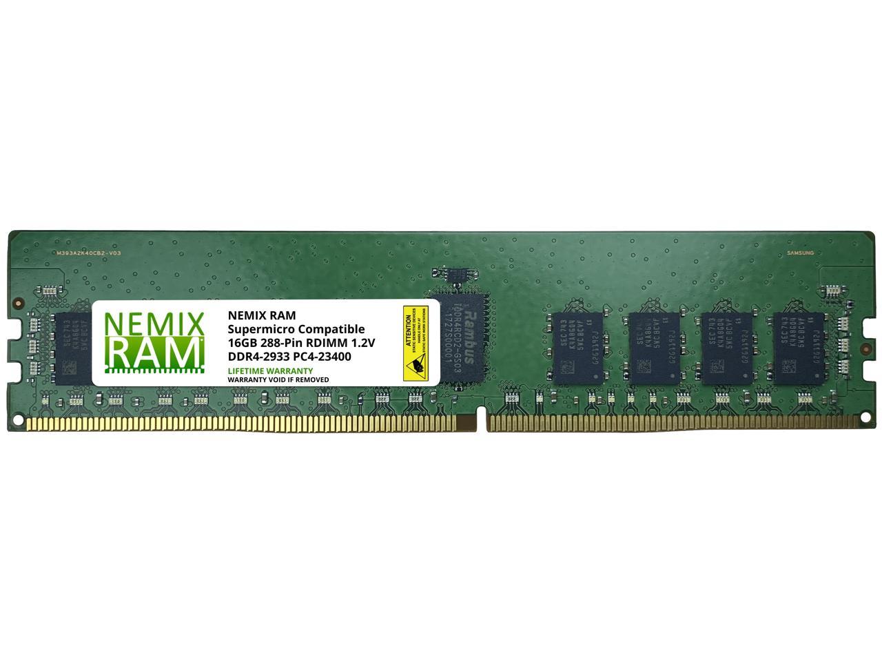 NEMIX RAM Supermicro Compatible MEM-DR416L-SL01-UN32 16GB DDR4-3200 PC4-25600 Non-ECC Unbuffered Memory 